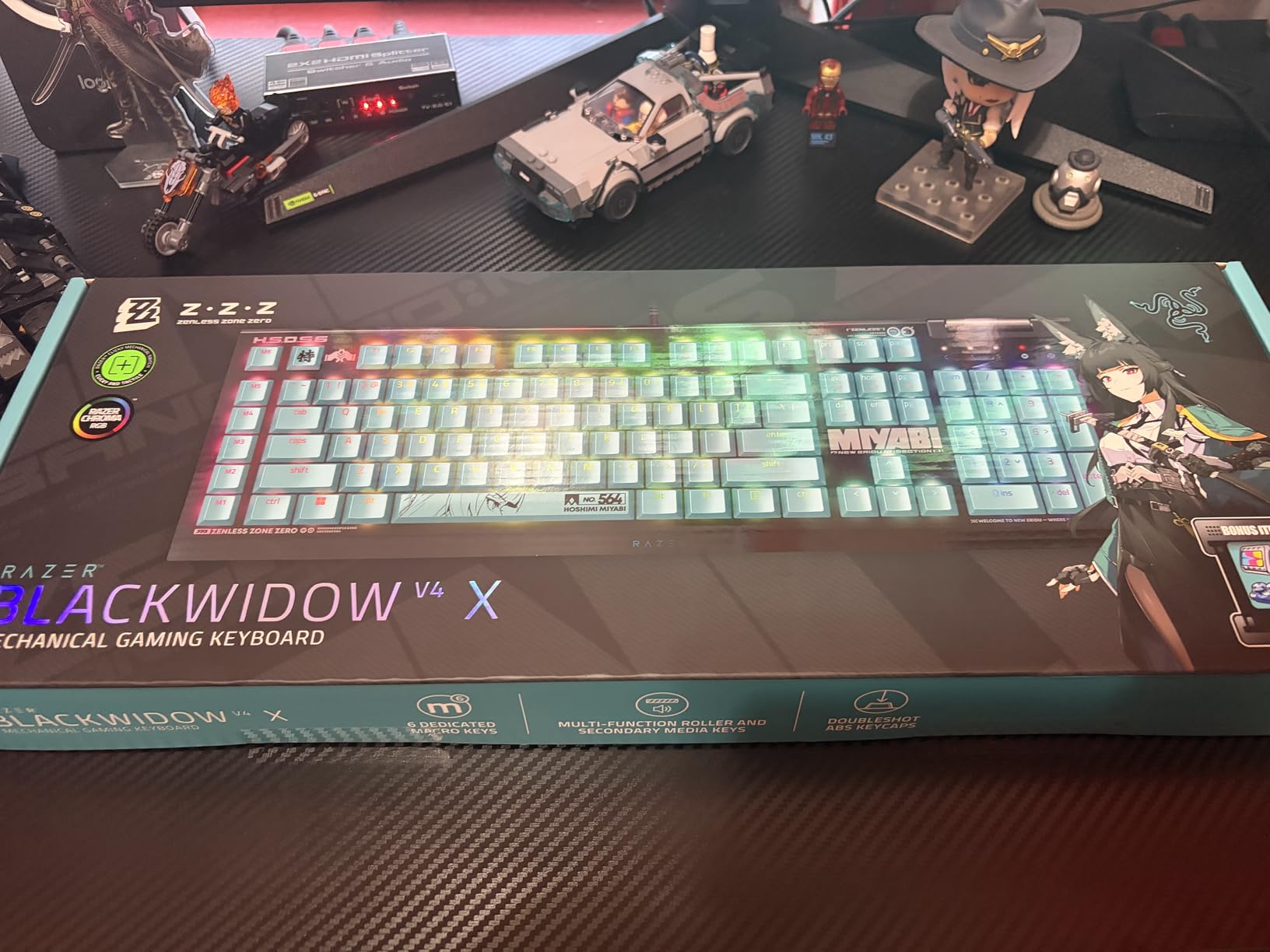 Razer BlackWidow V4 X Mechanical Gaming Keyboard: Yellow Switches Linear & Silent - 6 Macro Keys - Chroma RGB - Doubleshot ABS Keycaps - Roller & Media Keys customer photo 2