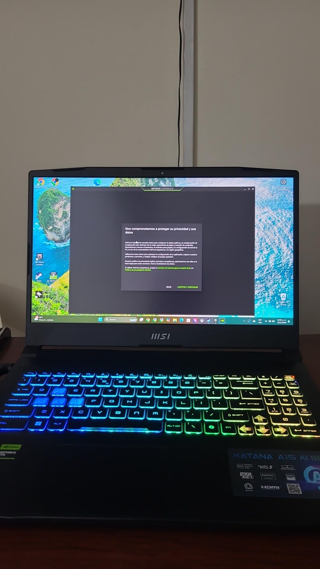 MSI Katana A15 AI Gaming Laptop 15.6 QHD 165Hz - Ryzen 9-8945HS, RTX 4070, 32GB DDR5, 1TB SSD, Cooler Boost 5, Windows 11: Black B8VG-450US customer photo 1