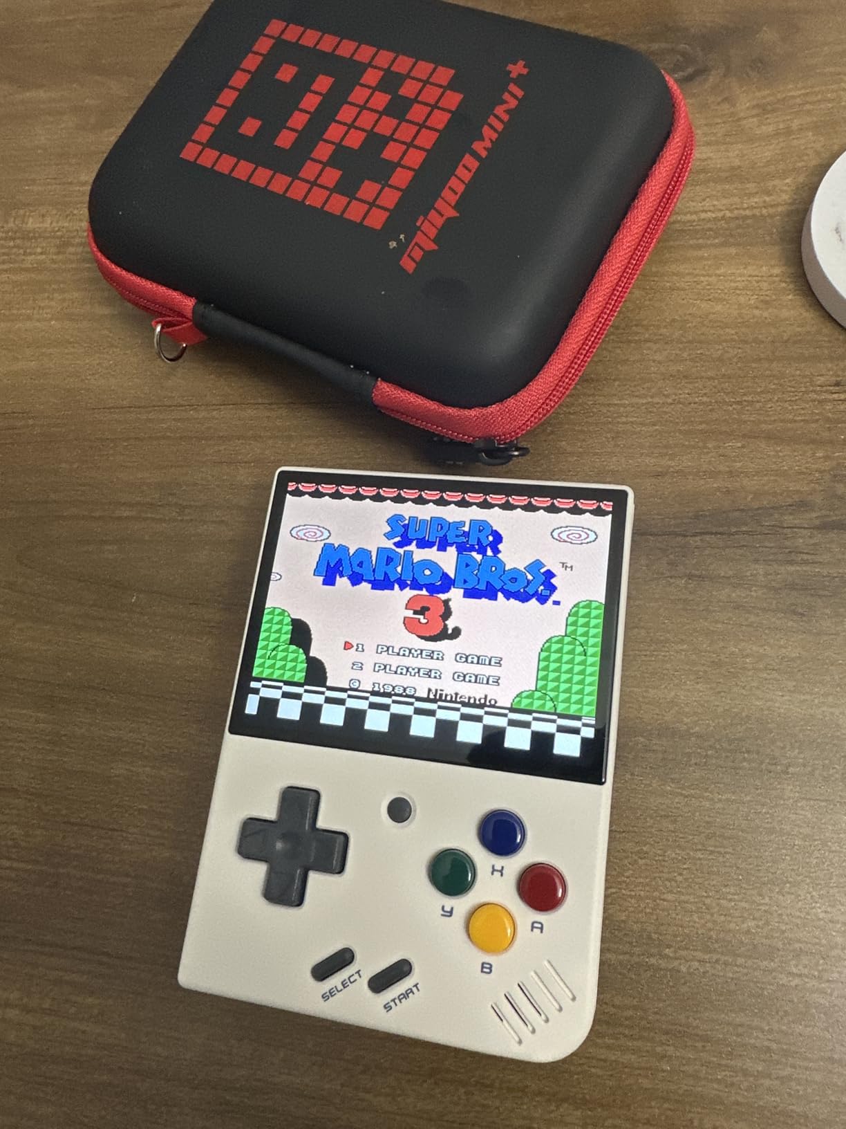 Miyoo Mini Plus with Portable Case Retro Emulator Handheld Game Console with WiFi & RTC, 3000+ Classic Games, Gray customer photo 1