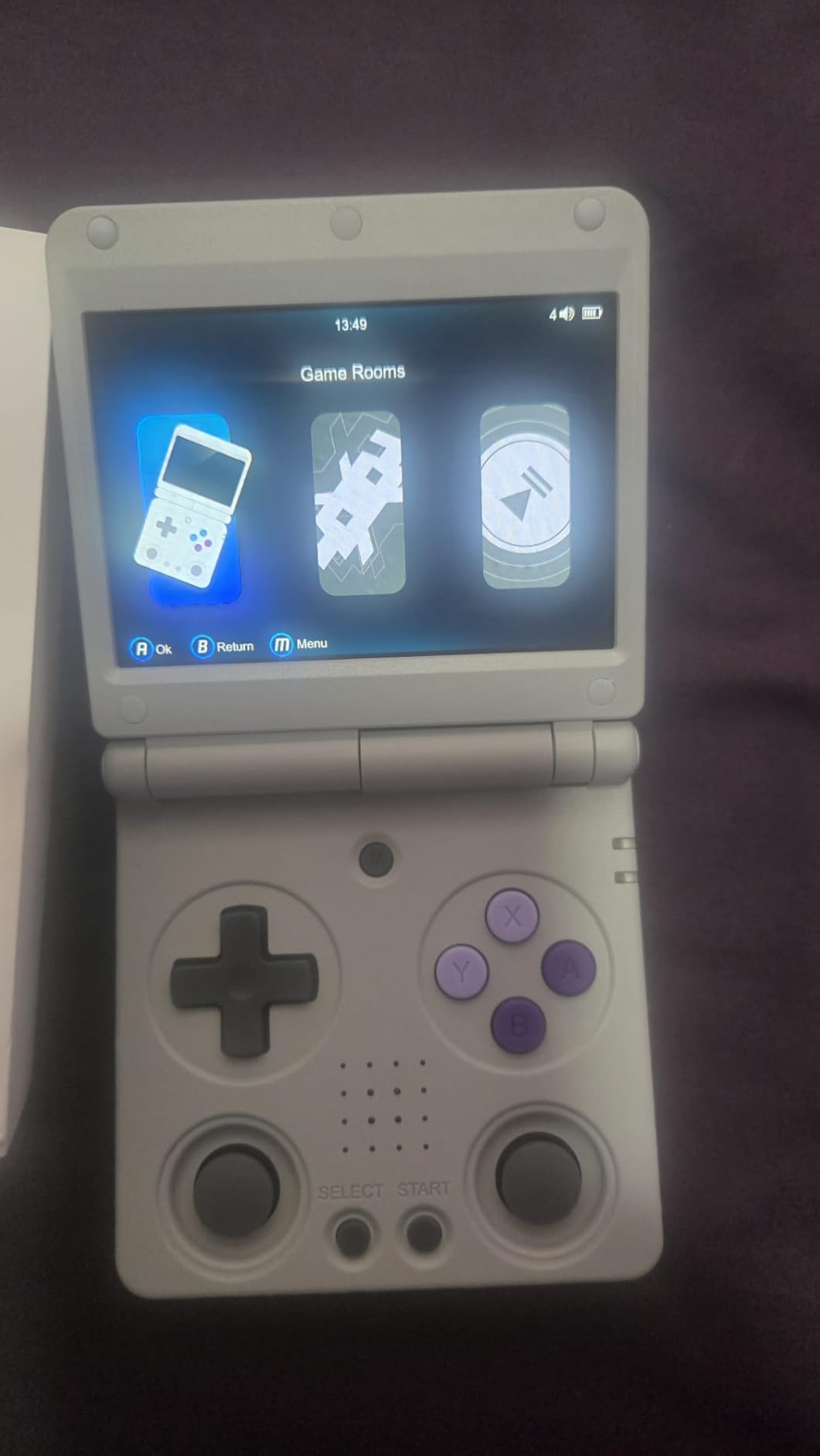 Anbernic RG34XXSP Foldable Retro Handheld Game Console , 3.4 Inch IPS Screen Linux System Built-in 64G TF Card 5000+ Games Handheld Emulator Support 5G WiFi Bluetooth TV Output(Gray) customer photo 2