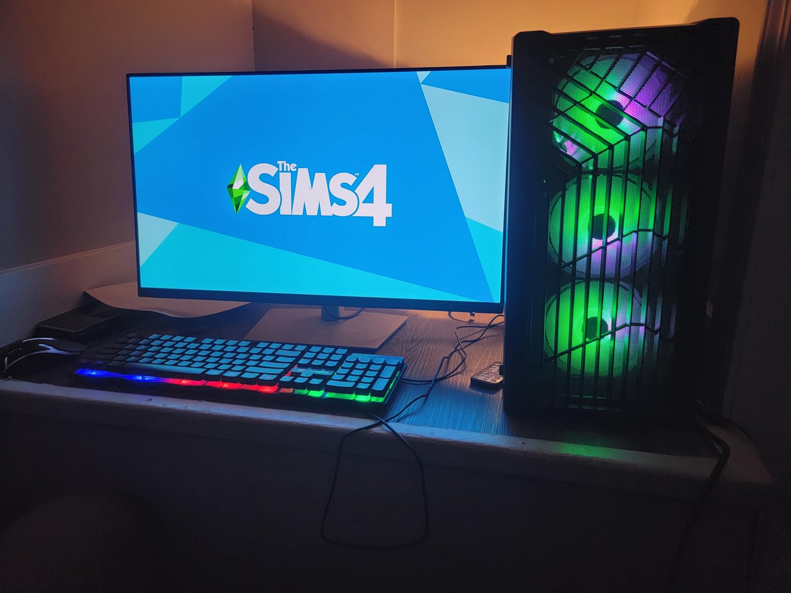 Gaming Desktop PC Computer, Intel Core i7 3.6 GHz up to 4.0 GHz, AMD Radeon RX 580 8G GDDR5, 16GB RAM, 1TB NVME SSD, Windows 11 Pro, WiFi, Bluetooth 5.0, VR Ready, RGB Fans x4 customer photo 1