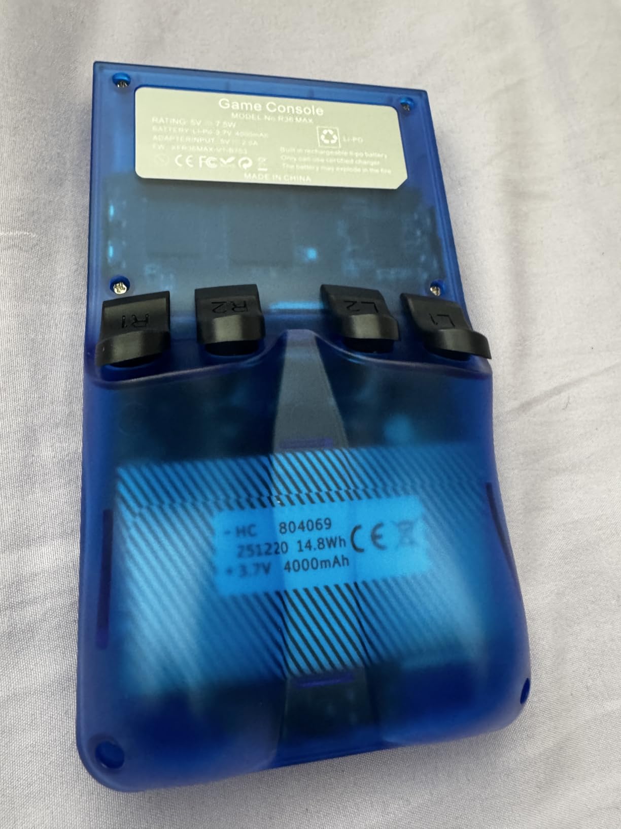 R36MAX Handheld Game Console, Retro Gaming Console with 4000mAh Battery 4.0