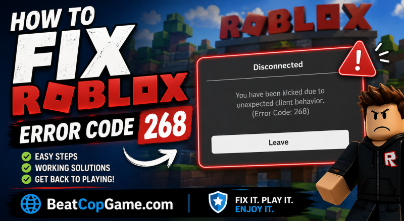 How to Fix Roblox Error Code 268