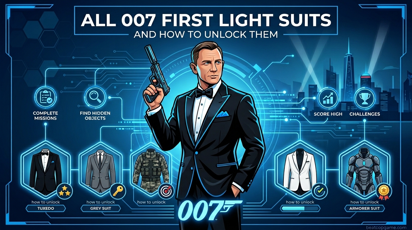 All 007 First Light Suits and How to Unlock Them