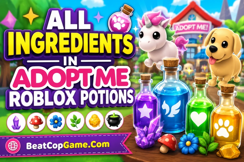 All Ingredients in Adopt Me Roblox Potions