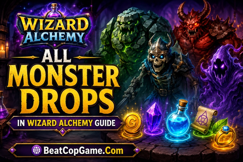 All Monster Drops in Wizard Alchemy Guide