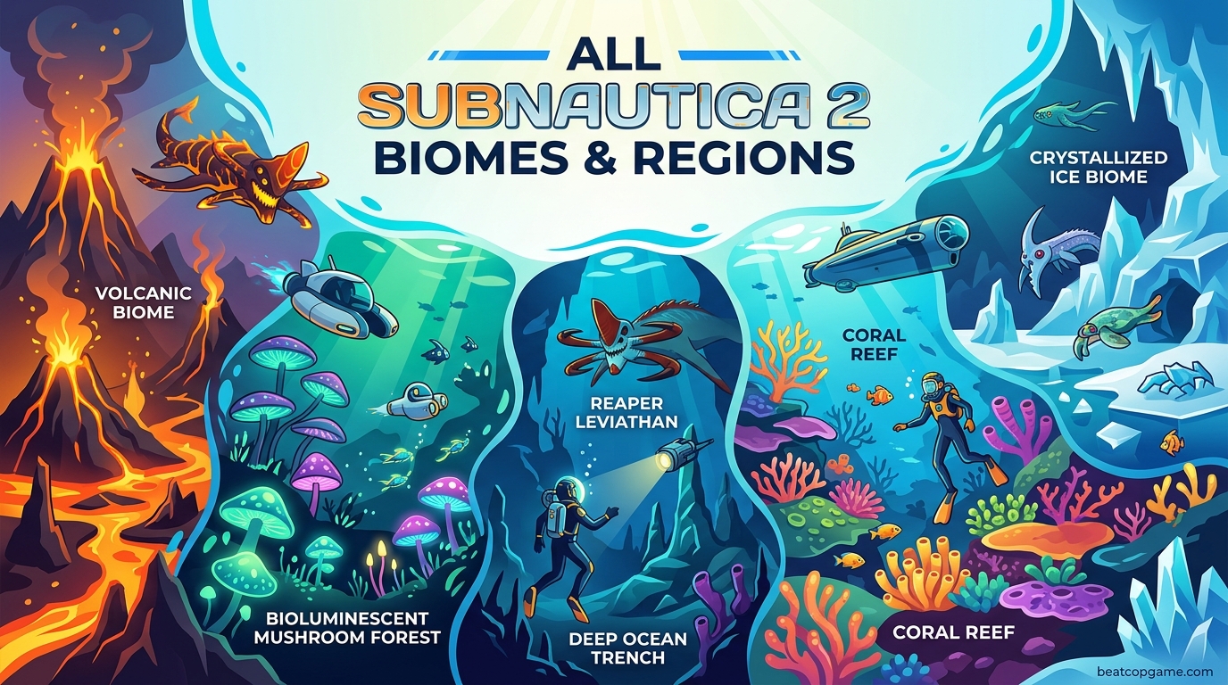 All Subnautica 2 Biomes and Regions