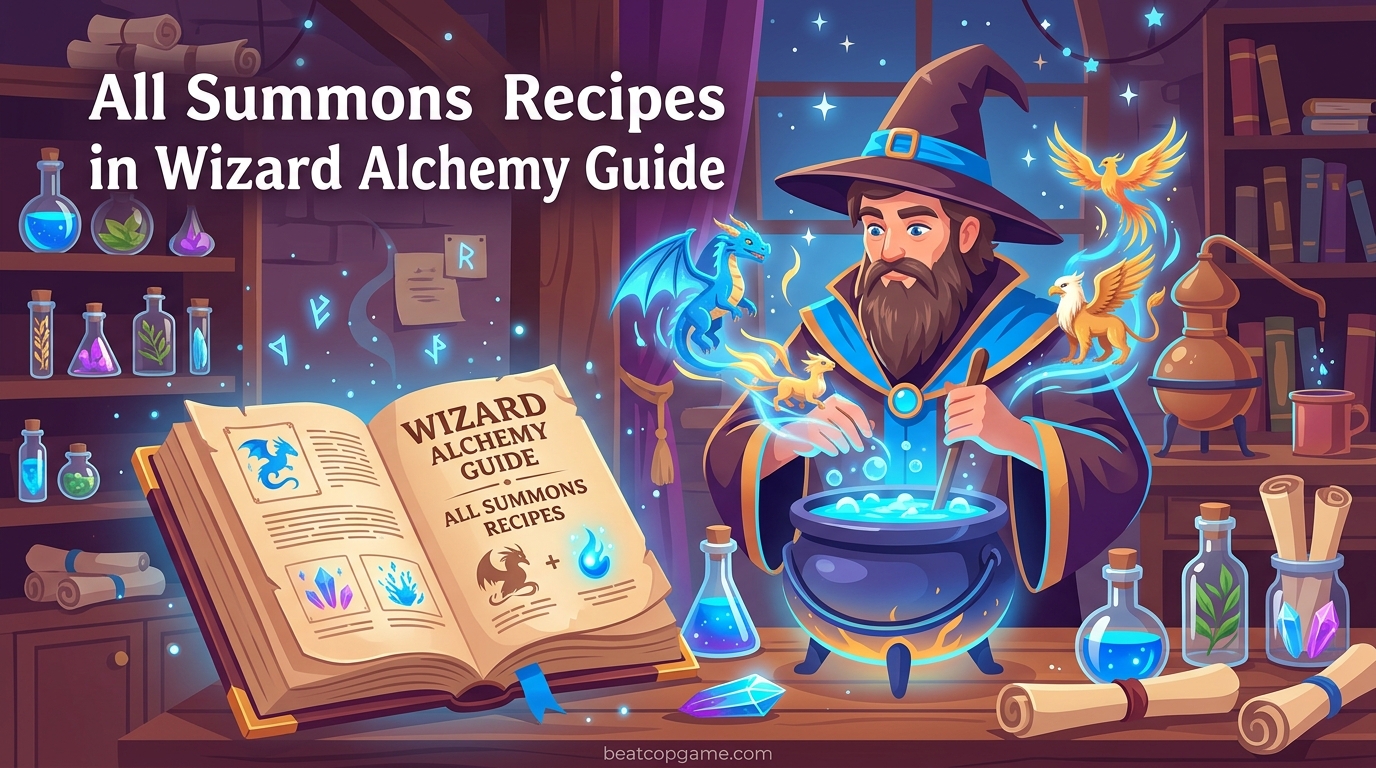 All Summons Recipes in Wizard Alchemy Guide