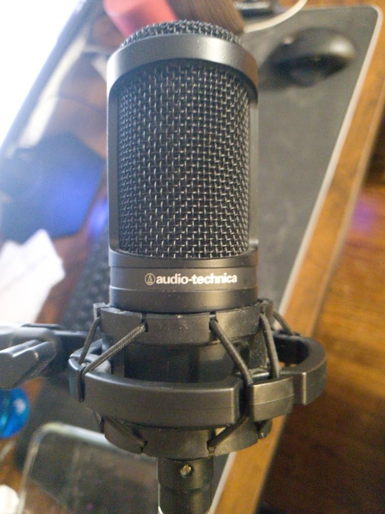 AT2020 Cardioid Condenser Studio XLR Microphone, Ideal for Project/Home Studio Applications, Black customer photo 1
