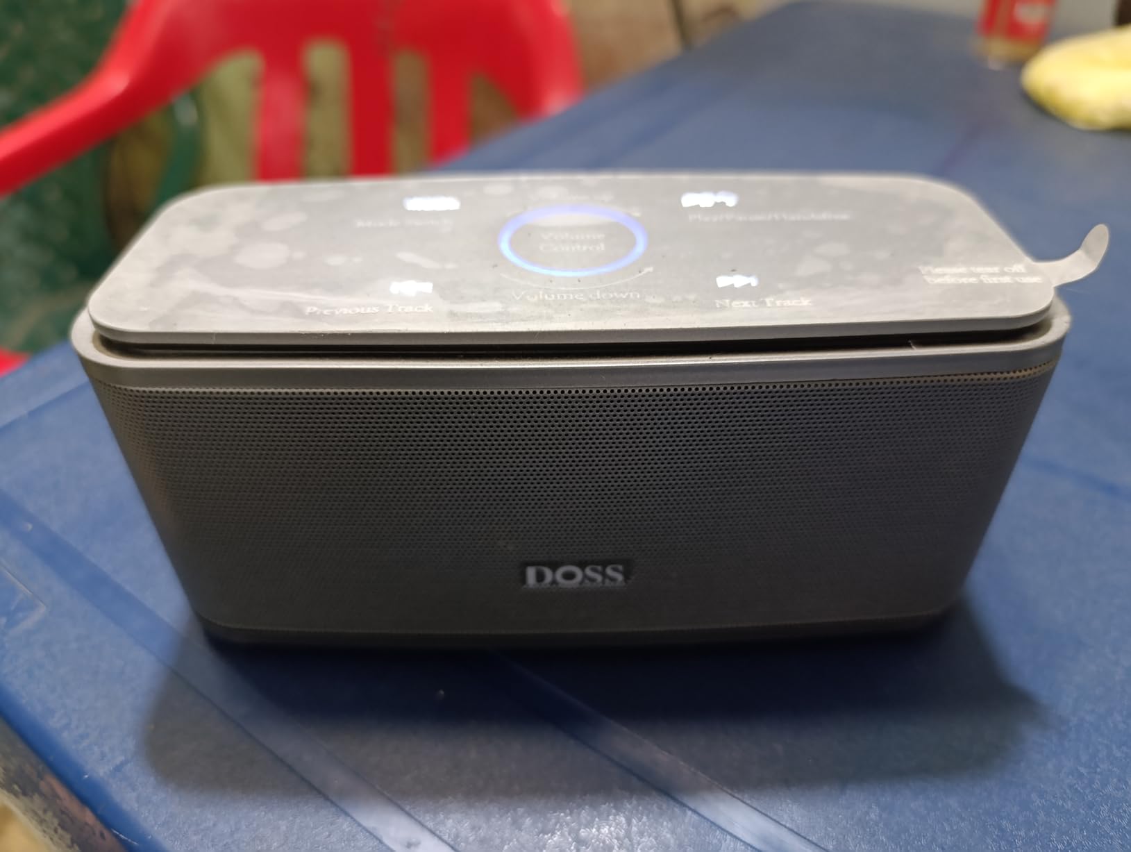 DOSS SoundBox Touch Wireless Bluetooth Speaker-12W HD Sound with Rich Bass, IPX5 Waterproof, 20H Playtime, Handsfree, for Gatherings, Home, Office, Outdoor, Travel-Black customer photo 1