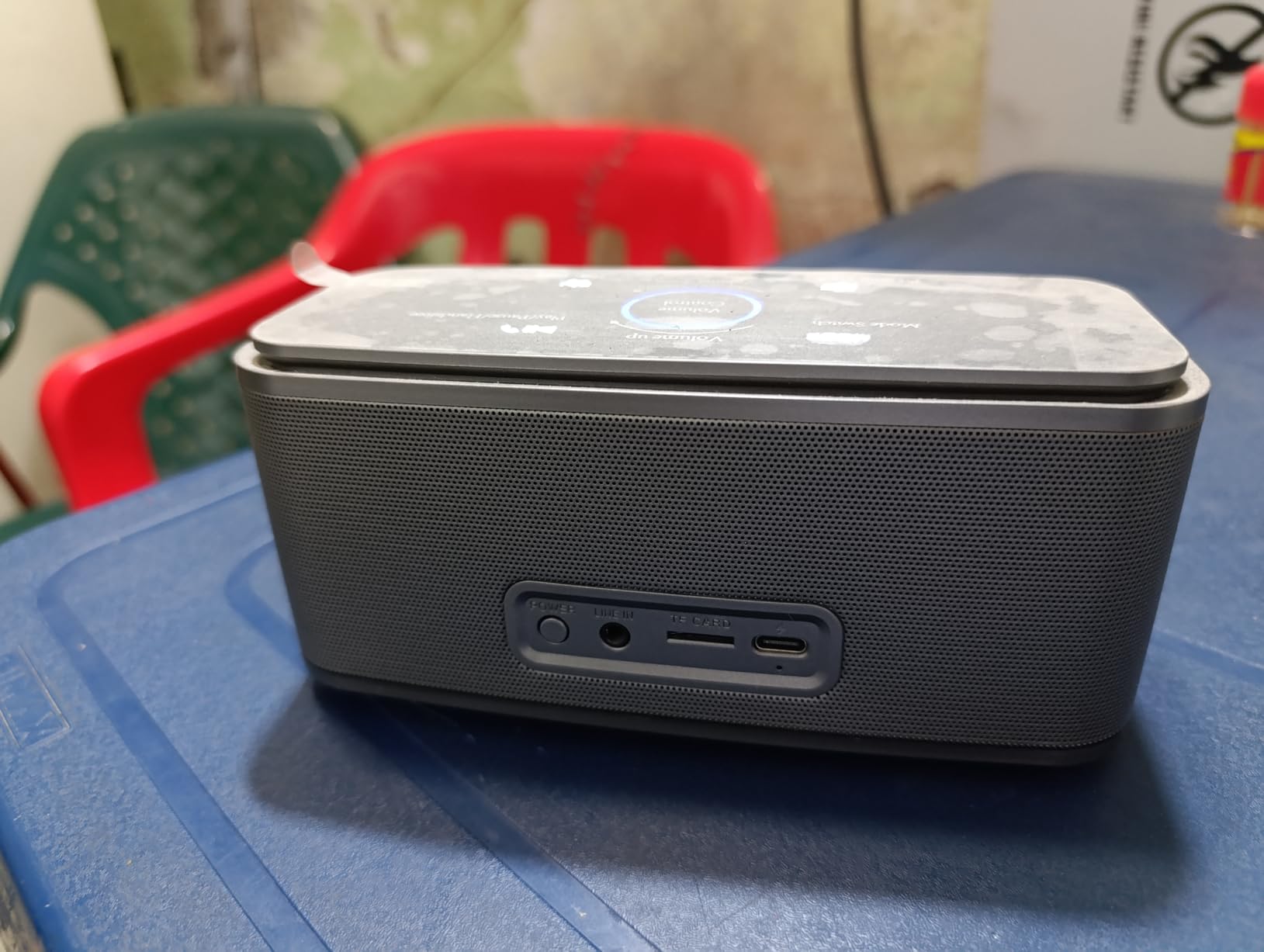 DOSS SoundBox Touch Wireless Bluetooth Speaker-12W HD Sound with Rich Bass, IPX5 Waterproof, 20H Playtime, Handsfree, for Gatherings, Home, Office, Outdoor, Travel-Black customer photo 2