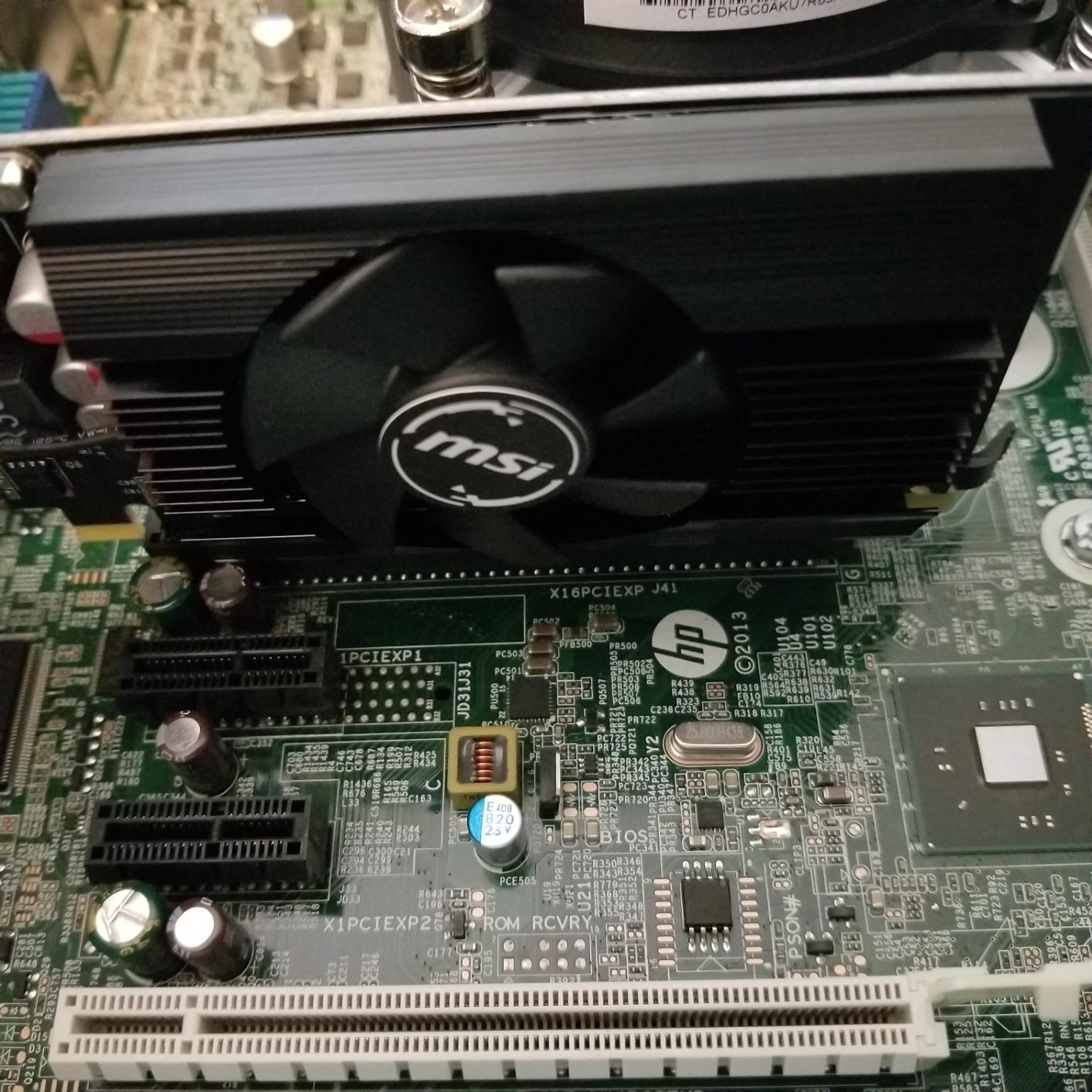 msi Gaming GeForce GT 710, Black, 2GB GDRR3 64-bit HDCP Support DirectX 12 OpenGL 4.5 Single Fan Low Profile, NVIDIA, HDMI/VGA customer photo 1