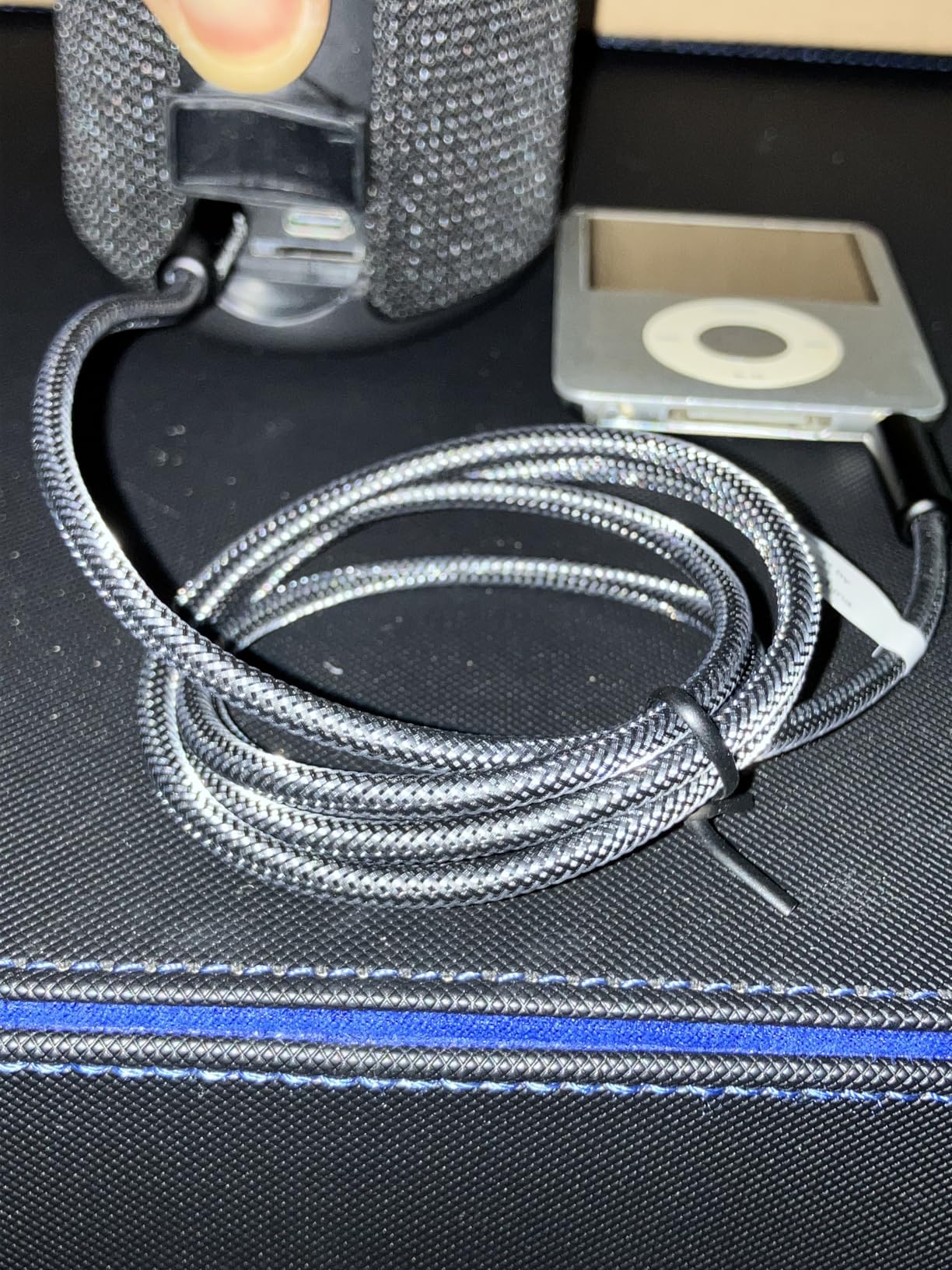Syncwire 3.5mm Nylon Braided Aux Cable (3.3ft/1m,Hi-Fi Sound), Audio Auxiliary Input Adapter Male to Male Cord for Headphones, Car, Home Stereos, Speaker, iPhone, iPad, iPod, Echo & More customer photo 2