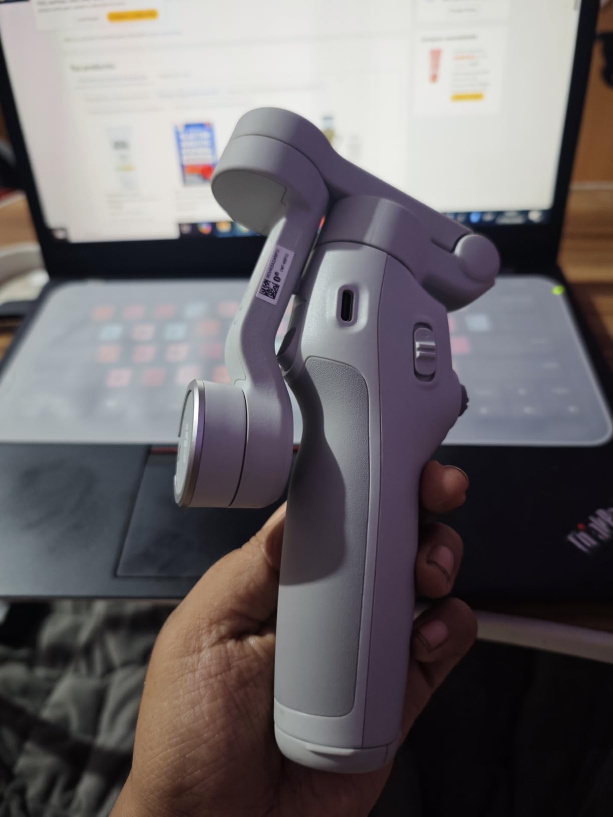 DJI Osmo Mobile 7 Gimbal Stabilizer for iPhone, Android, Built-in Tripod, Portable Stabilizer for iPhone, Selfie Stick, 3-Axis Phone Gimbal, ActiveTrack 7.0, One-Tap Edit, 10hrs Use, Phone Charging customer photo 1