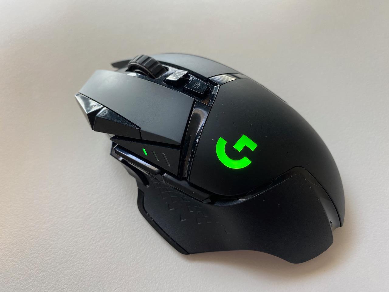 Logitech G502 Lightspeed Wireless Gaming Mouse with Hero 25K Sensor, PowerPlay Compatible, Tunable Weights and Lightsync RGB - Black customer photo 1