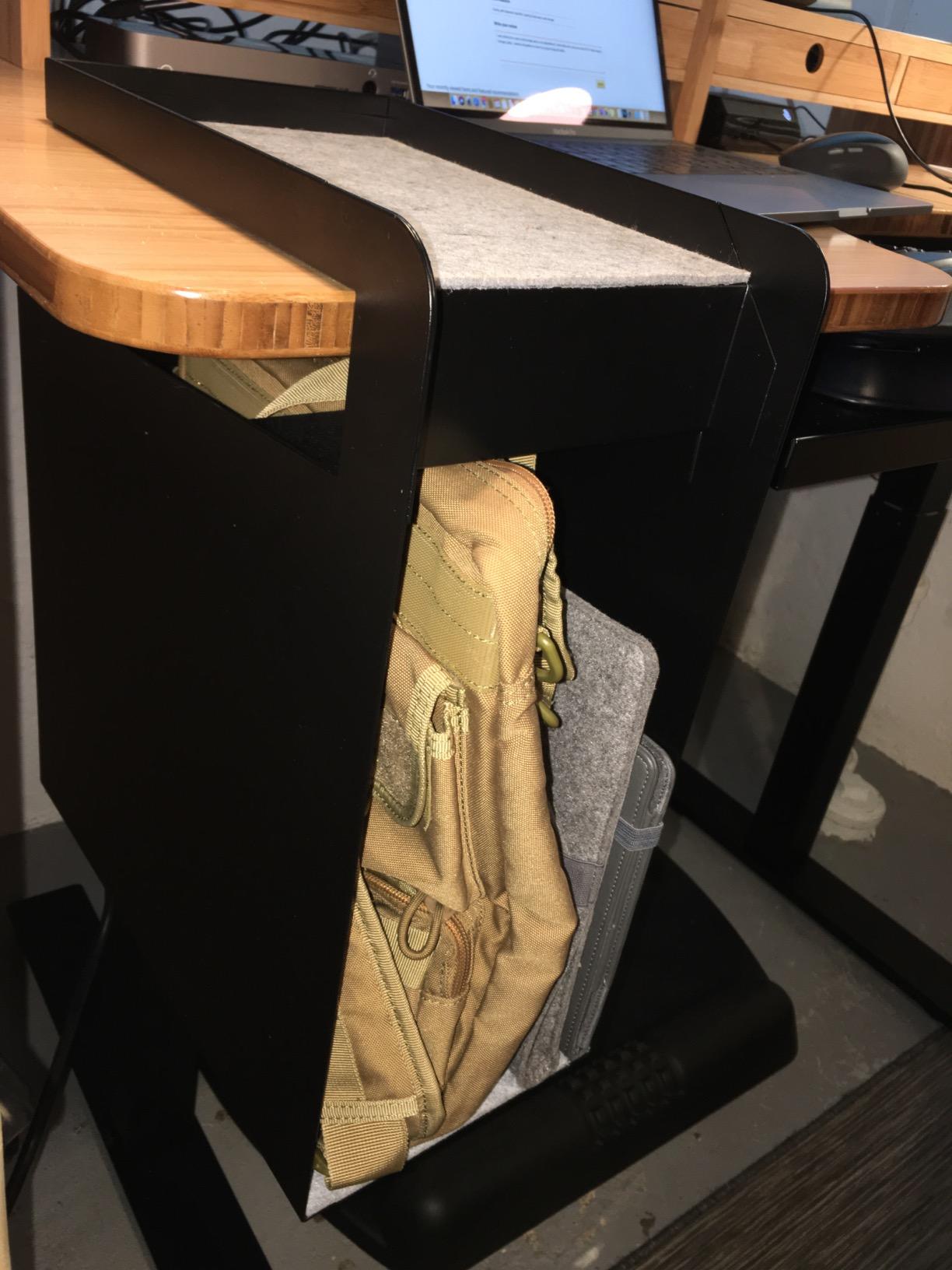 Hanging Storage Cubby (Black) by Uplift Desk customer photo 1