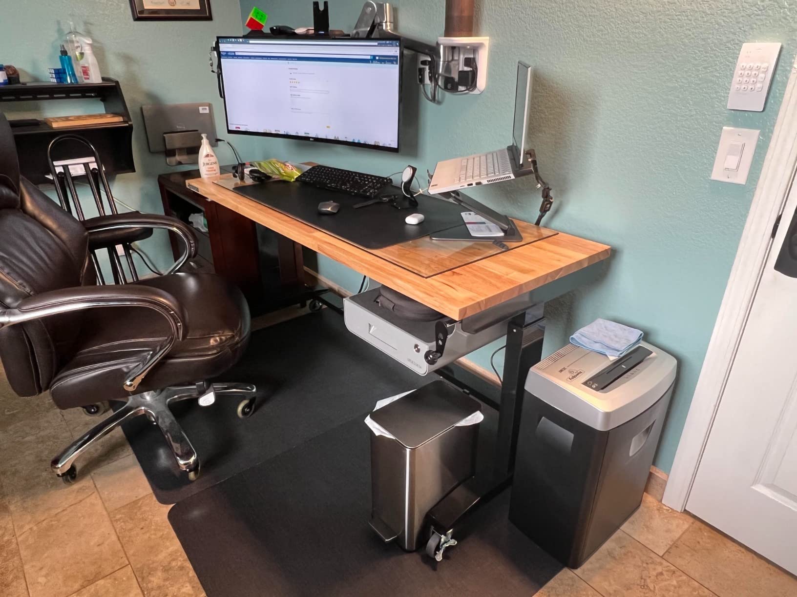 Locking Under Desk Drawer with Shelf (Black) by Uplift Desk customer photo 1