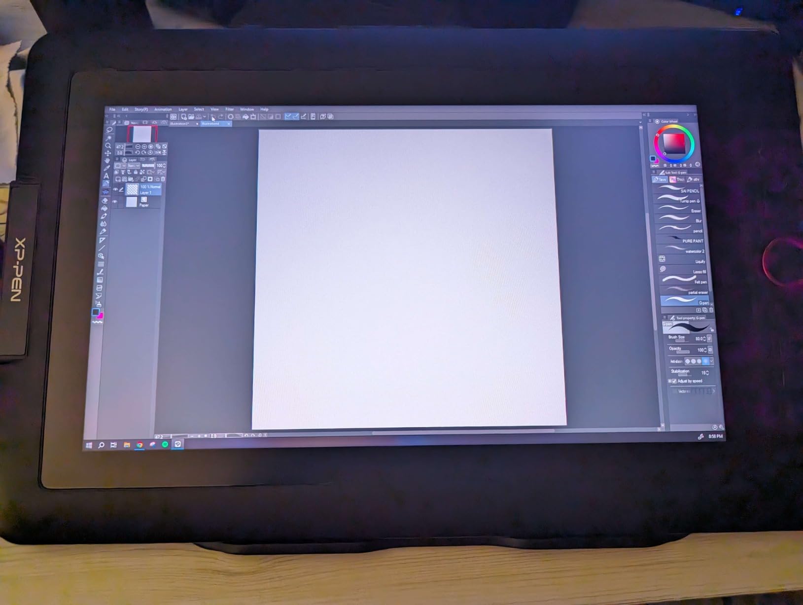 XPPen Drawing Tablet with Screen Full-Laminated Graphics Drawing Monitor Artist13.3 Pro with Adjustable Stand and 8 Shortcut Keys customer photo 2