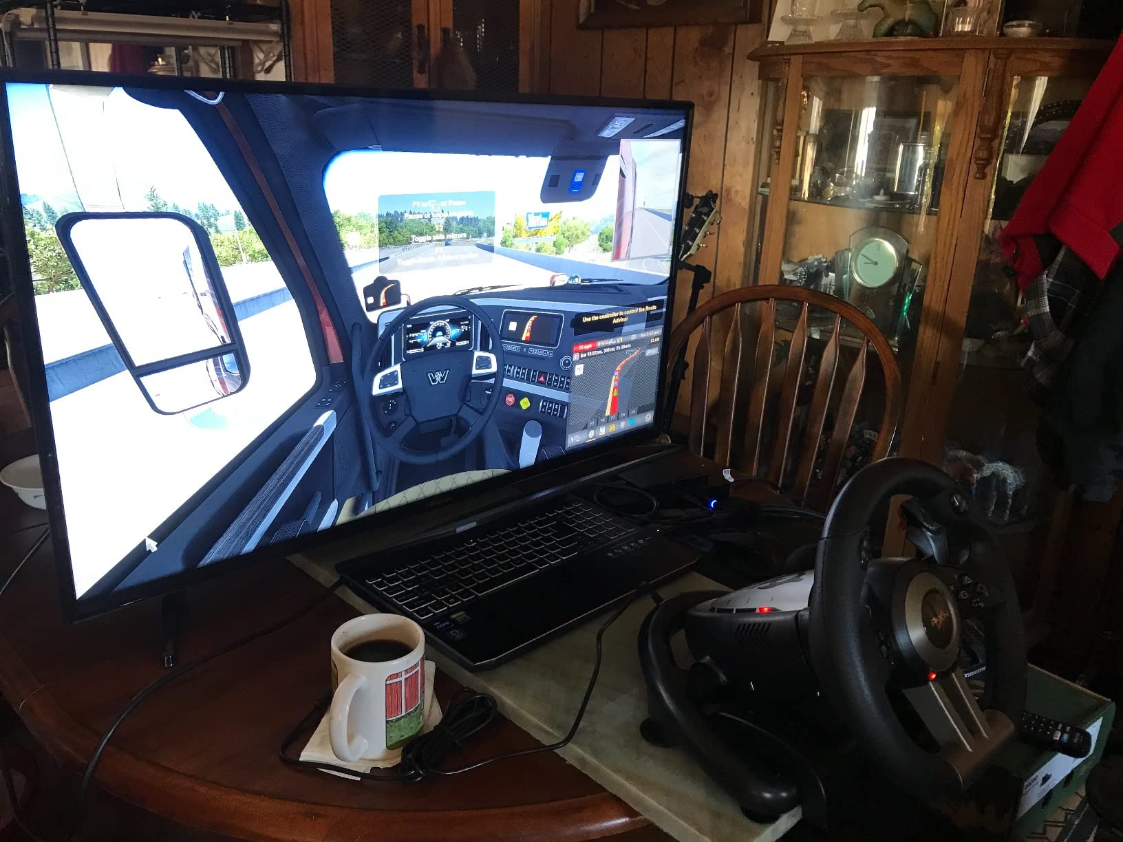 PXN PC Racing Wheel, V3 PRO 180 Degree Universal Usb Car Sim Race Steering Wheel with Pedals for PC, PS3, PS4, Xbox One, Xbox Series X/S, Switch (Orange) customer photo 1