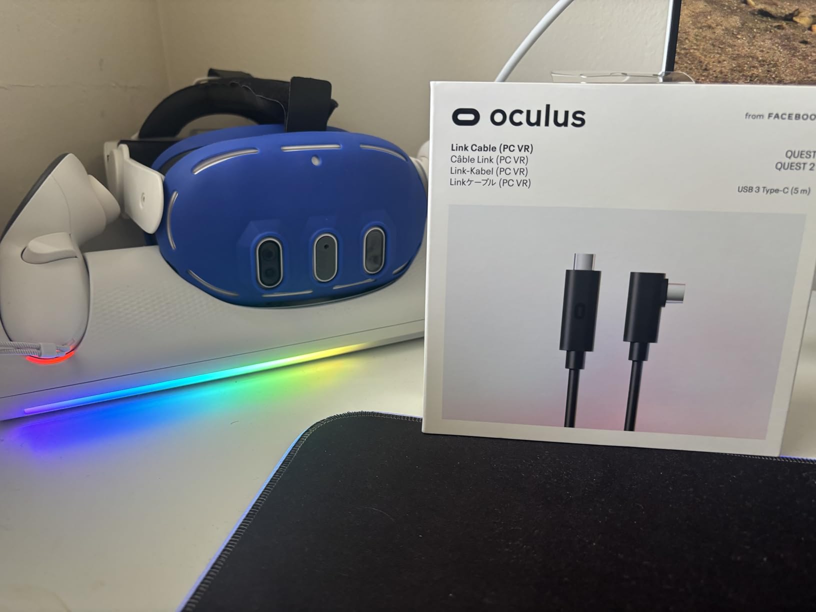 Meta Quest Link Cable - Virtual Reality Headset Cable for Quest - 16FT (5M) - PC VR customer photo 1