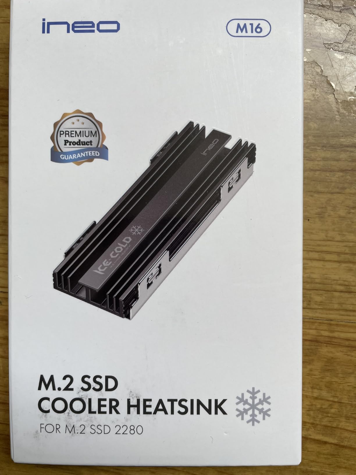 ineo M.2 heatsink 2280 SSD with Thermal Silicone pad for PC / PS5 M.2 PCIE NVMe SSD [M16] customer photo 1