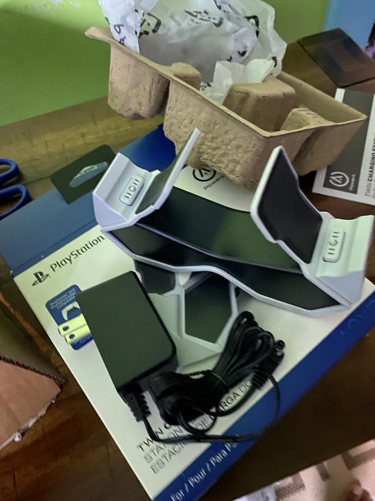 PowerA Twin Charging Station for Dualsense Wireless Controllers, Officially Licensed - PlayStation 5 customer photo 1