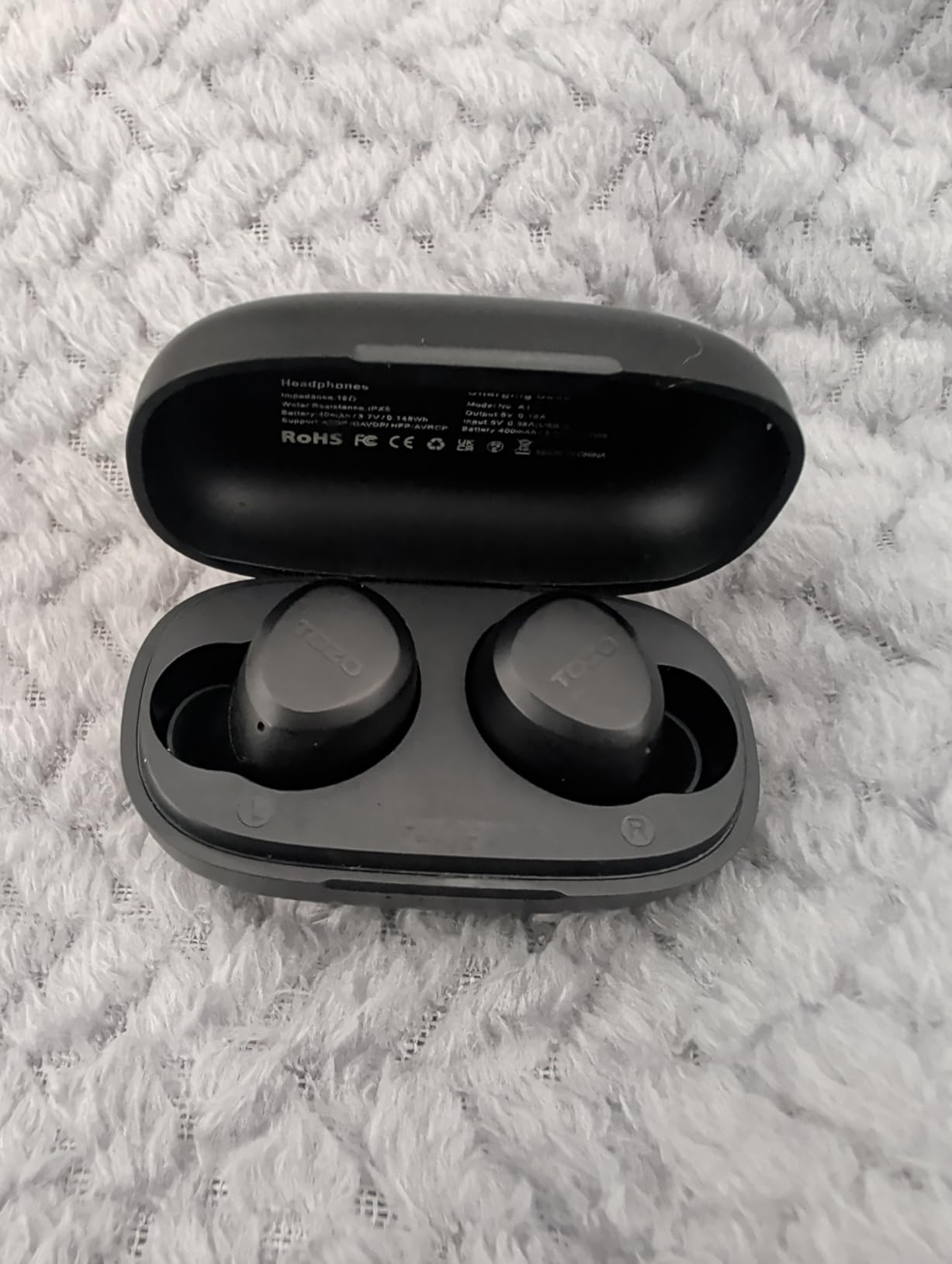 TOZO A1 Wireless Earbuds Bluetooth 5.3 Light Weight in Ear IPX5 Waterproof Headphones 2 Mic for AI Calls, Immersive Premium Sound Bass Headset with Charging Case, 32 Presets EQ Customization via App customer photo 1