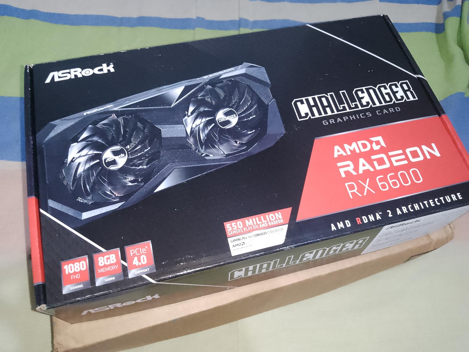 ASRock AMD Radeon RX 6600 Challenger D Dual Fan 8GB GDDR6 PCIE 4.0 Graphics Card customer photo 2