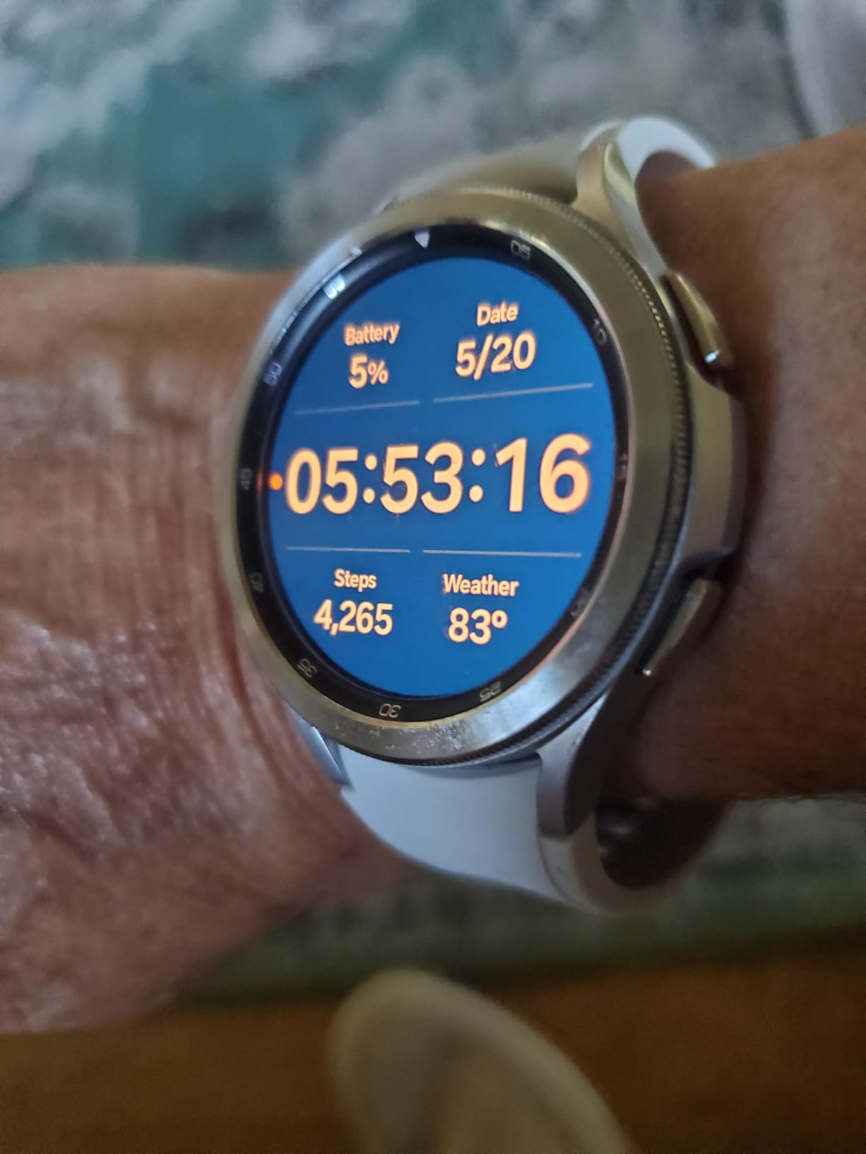 Samsung Electronics Galaxy Watch 4 Classic 46mm Smartwatch with ECG Monitor Tracker for Health Fitness Running Sleep Cycles GPS Fall Detection Bluetooth US Version, Silver (Renewed) customer photo 1