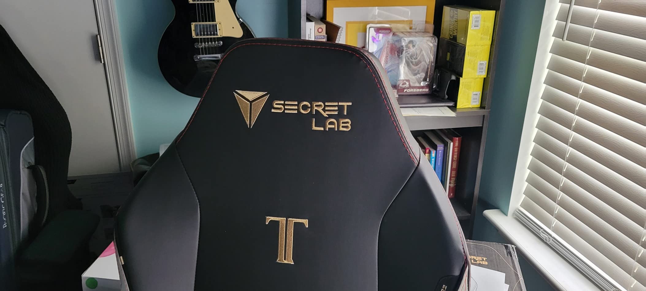 Secretlab Titan Evo Black Gaming Chair - Reclining, Ergonomic & Heavy Duty Computer Chair with 4D Armrests, Magnetic Head Pillow & Lumbar Support - Big and Tall Up to 395 lbs - Black - Leatherette customer photo 2