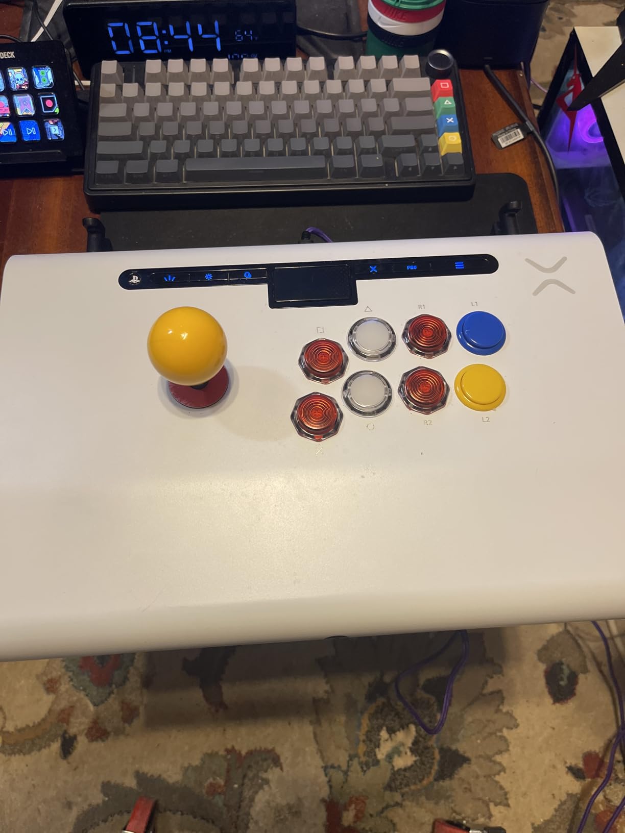 Victrix Pro FS ESports Playstation Fight Stick for PS4, PS5, PC, Durable Aluminum, Sanwa Denshi Buttons, Ergonomic Wrist Slope, Detachable Joystick, Tournament Grade for Fighting Games (Purple) customer photo 2