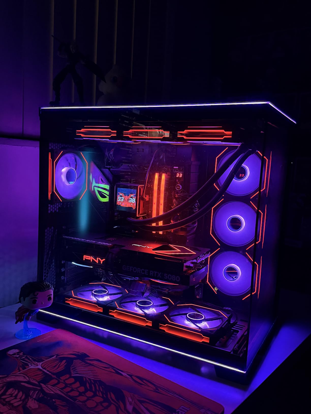 Lian Li UNI Fan SL-Infinity 120 - Triple Pack - ARGB Fan - Infinity Mirror - Daisy-Chain Design - With Controller - Black (UF-SLIN120-3B) customer photo 2