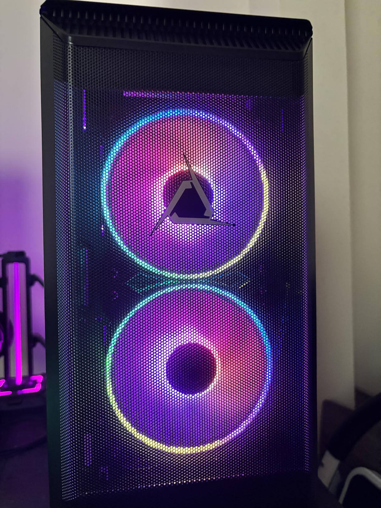 Cooler Master MF120 Halo 2 ARGB 120mm PWM Case Fan, Dual Loop Addressable RGB Lighting, 2050 RPM Dynamic PWM Cooling, Air Balance Blades, Hybrid Frame High Airflow PC Cooling Fan for Gaming Cases customer photo 2