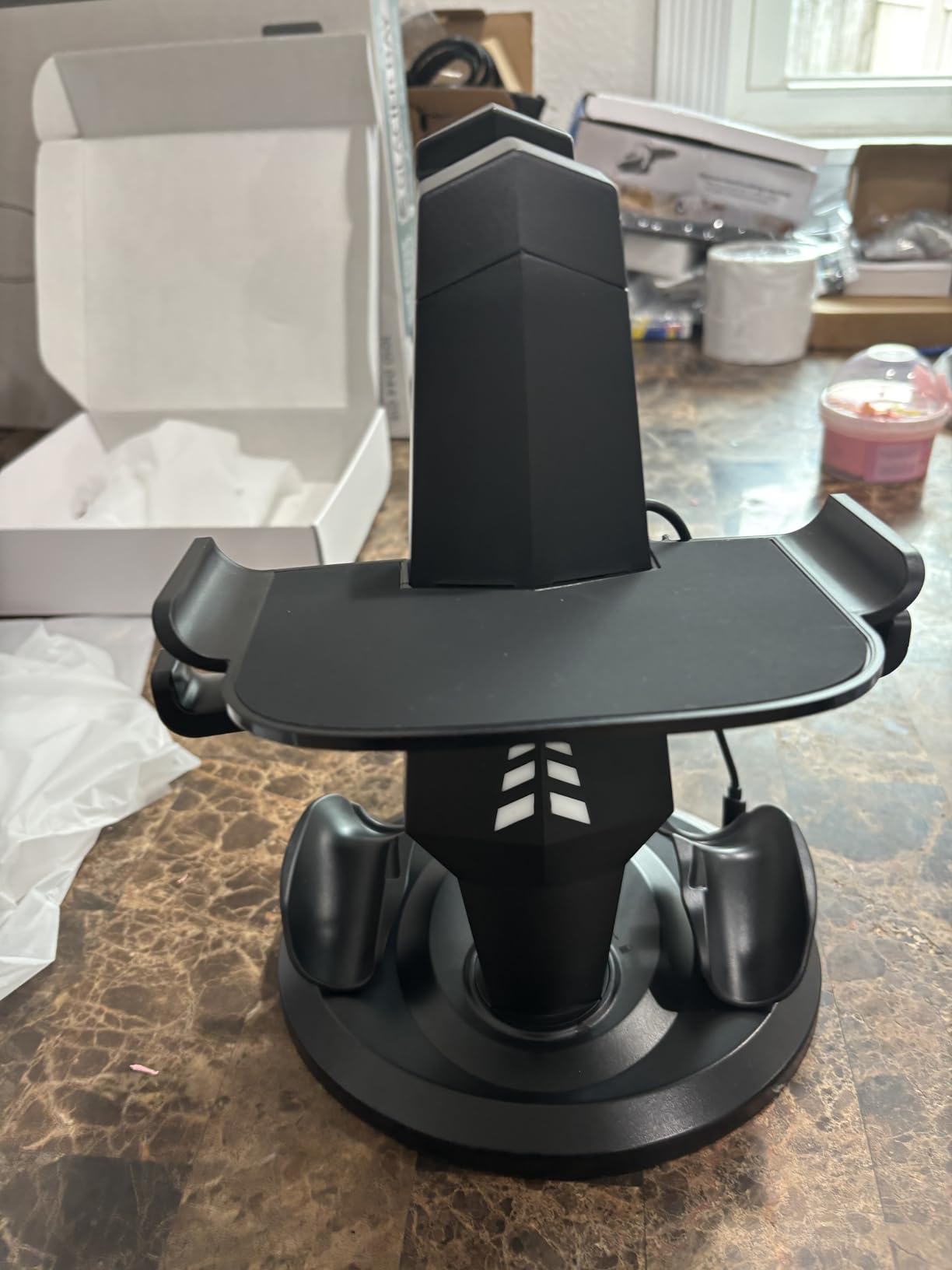 G-STORY Charging Dock for Quest 3/Quest 3S/Quest 2 VR Headset and Controllers, VR Charging Station with LED Lights, Fast Charger Dock Stand for Quest Pro Accessories with Type-C Cable customer photo 1