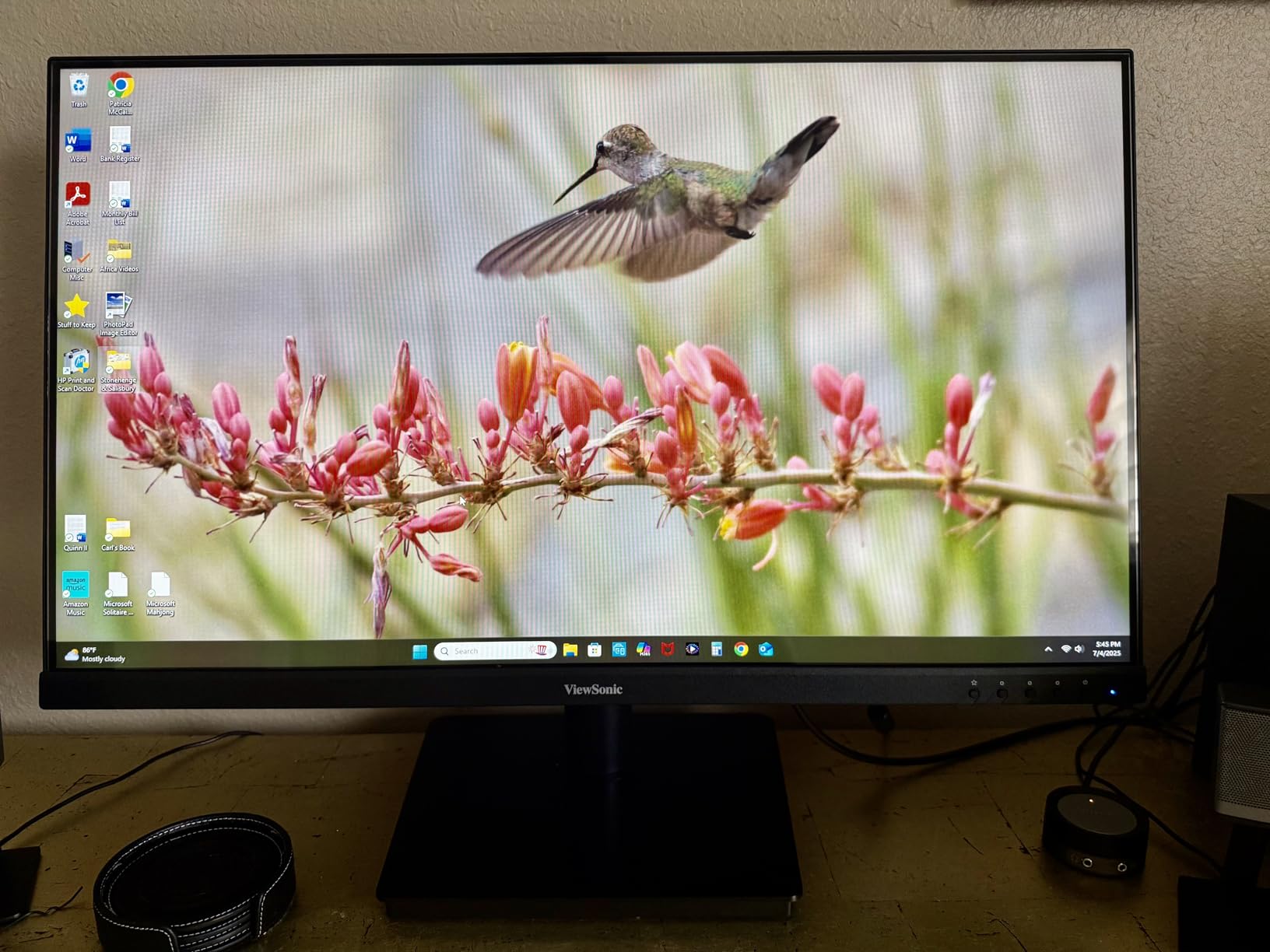 ViewSonic 32 Inch FHD 1080p IPS Computer Monitor, 75Hz Frameless Desktop Monitor with Built-in Speakers, Flicker-Free, Front Controls, HDMI and VGA for Home Office Productivity customer photo 2