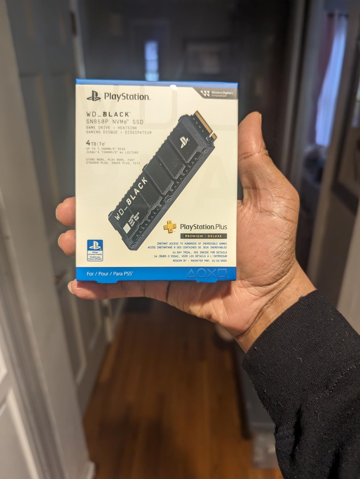 WD_BLACK 2TB SN850P NVMe M.2 SSD Officially Licensed Storage Expansion for PS5 Consoles, up to 7,300MB/s, with heatsink - WDBBYV0020BNC-WRSN customer photo 2