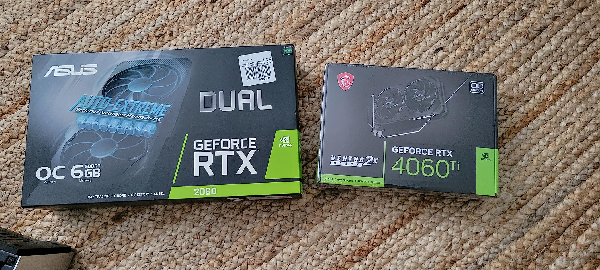 MSI GeForce RTX 4060 Ti Ventus 2X Black 8G OC Graphics Card - RTX 4060 Ti GPU, 8GB GDDR6 (18Gbps/128-bit), PCIe 4.0-2 x TORX Fan 4.0 - HDMI 2.1a, DisplayPort 1.4a customer photo 1