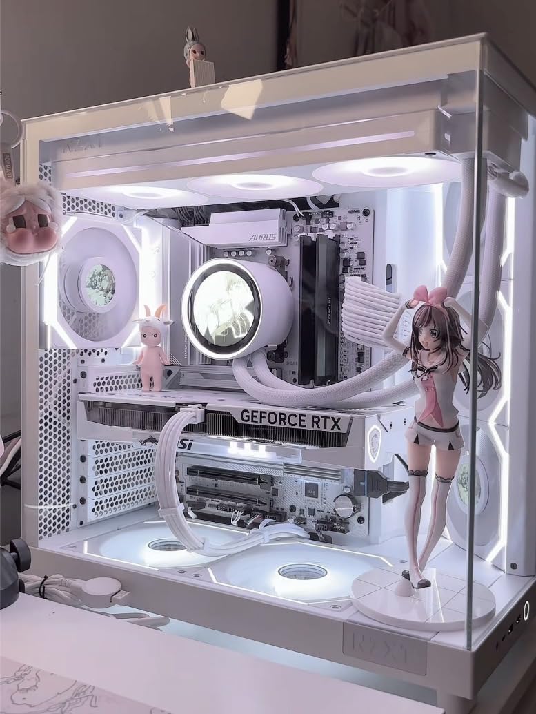 NZXT H6 Flow | Compact Dual-Chamber Mid-Tower Airflow Case | Panoramic Glass Panels | High-Performance Airflow Panels | Includes 3 x 120mm Fans | Cable Management | Black customer photo 2