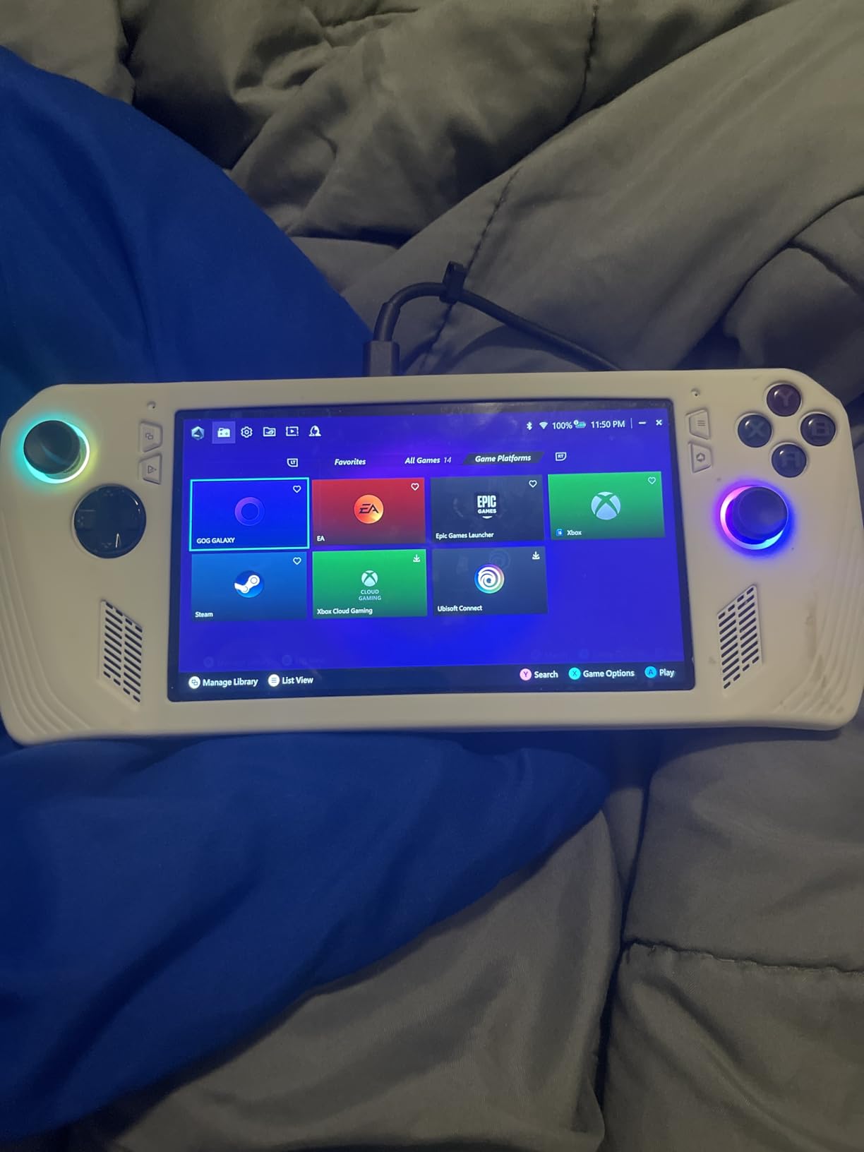 ASUS ROG Ally Gaming Handheld Console - Z1 Processor, 512GB, 1080p 120Hz Display, White customer photo 1