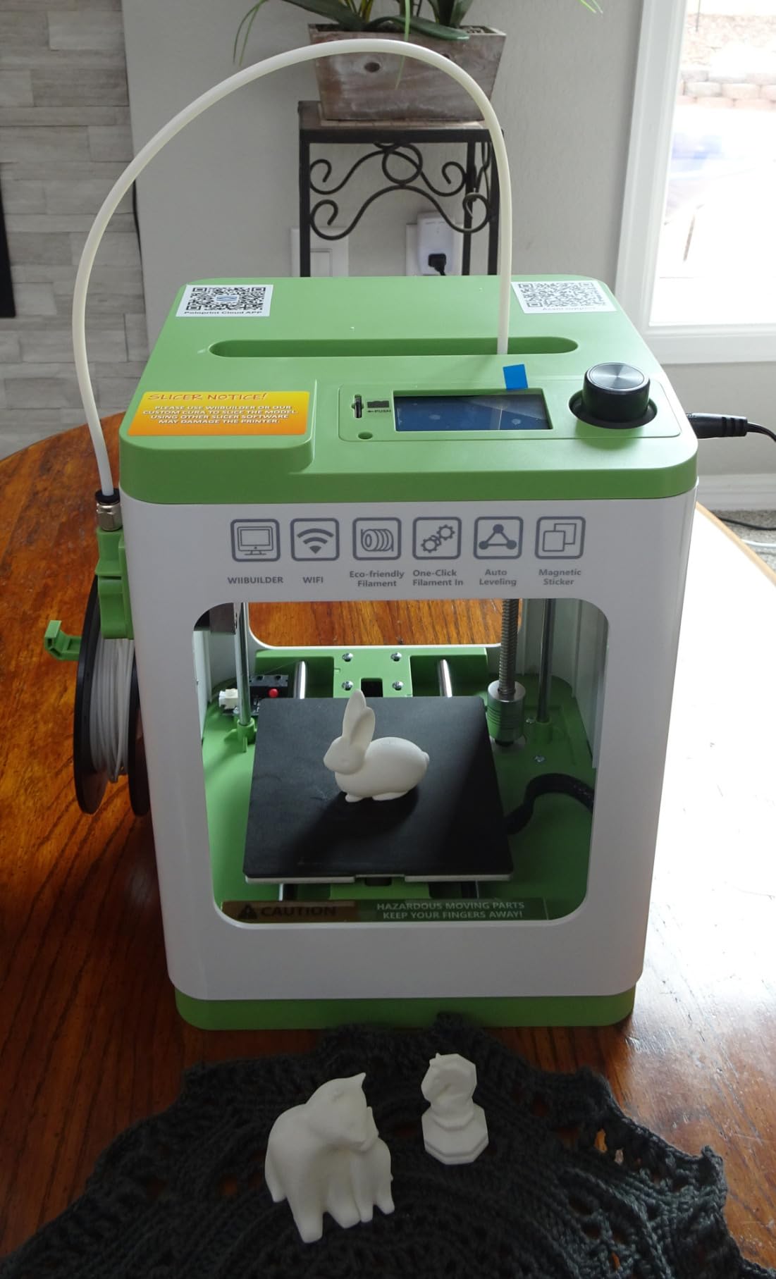 Fully Assembled Mini 3D Printer for Kids and Beginners - Complete Starter Kit with Auto Leveling 3D Printing Machine, 10M PLA Filament, and SD Card - WiFi 3D Home Printer for MAC Windows Linux customer photo 2