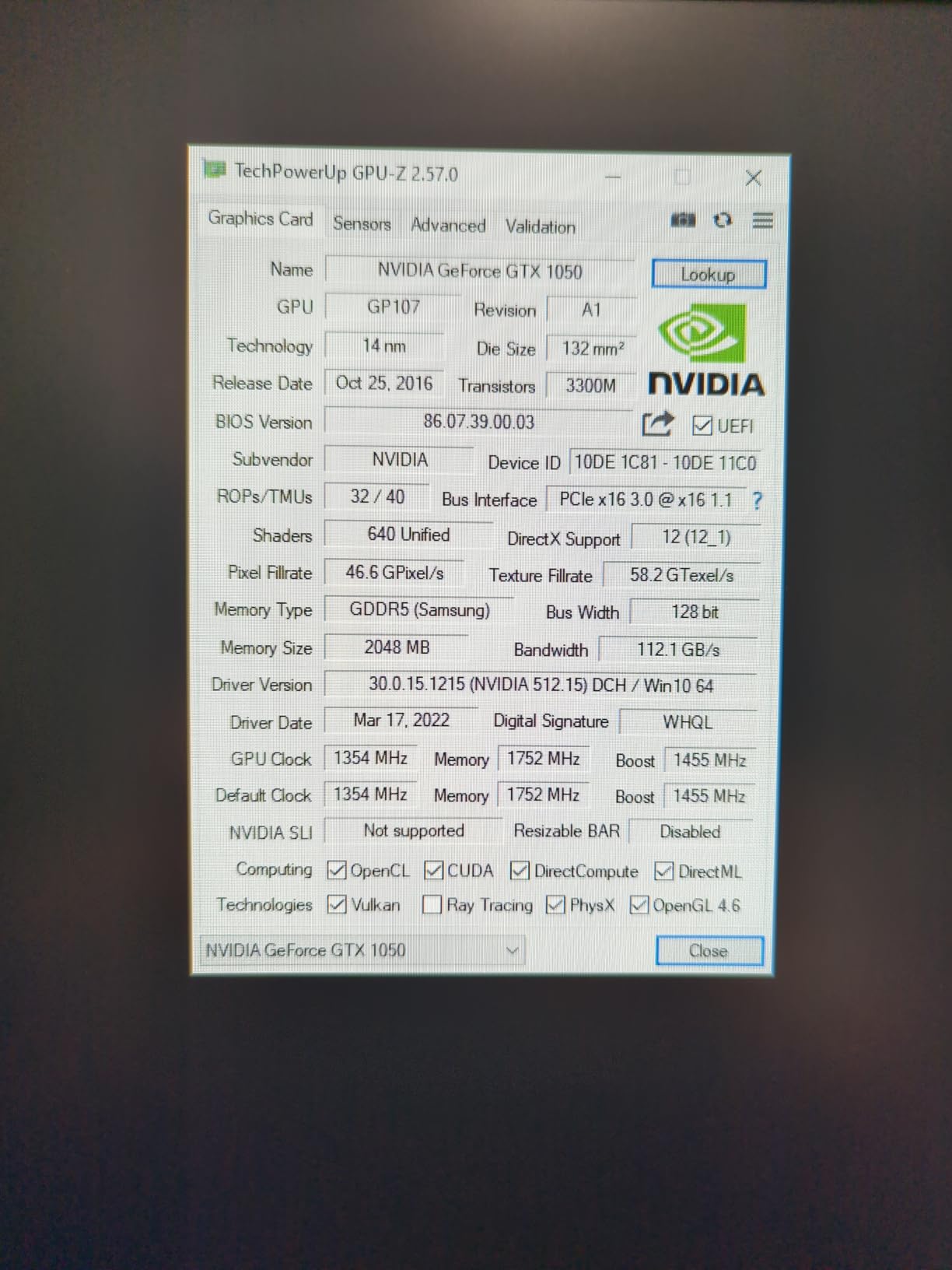 GTX 1050 4GB Low Profile Graphics Card GDDR5 128 Bit 2 Monitor Video Card HDMI 2.0 Display Port 1.4 PCI Express 3.0 x16 Bus Powered customer photo 1