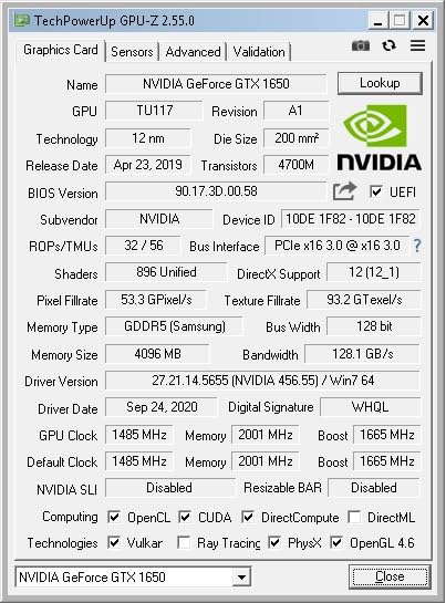 GTX 1650 Low Profile 4GB Graphics Card 128 Bit Dual Monitor Video Card DisplayPort & HDMI Outputs Single Slot GPU Bus Powered PCI-e 3.0×16 DirectX 12 OpenGL 4.6 HDCP 2.2 customer photo 1
