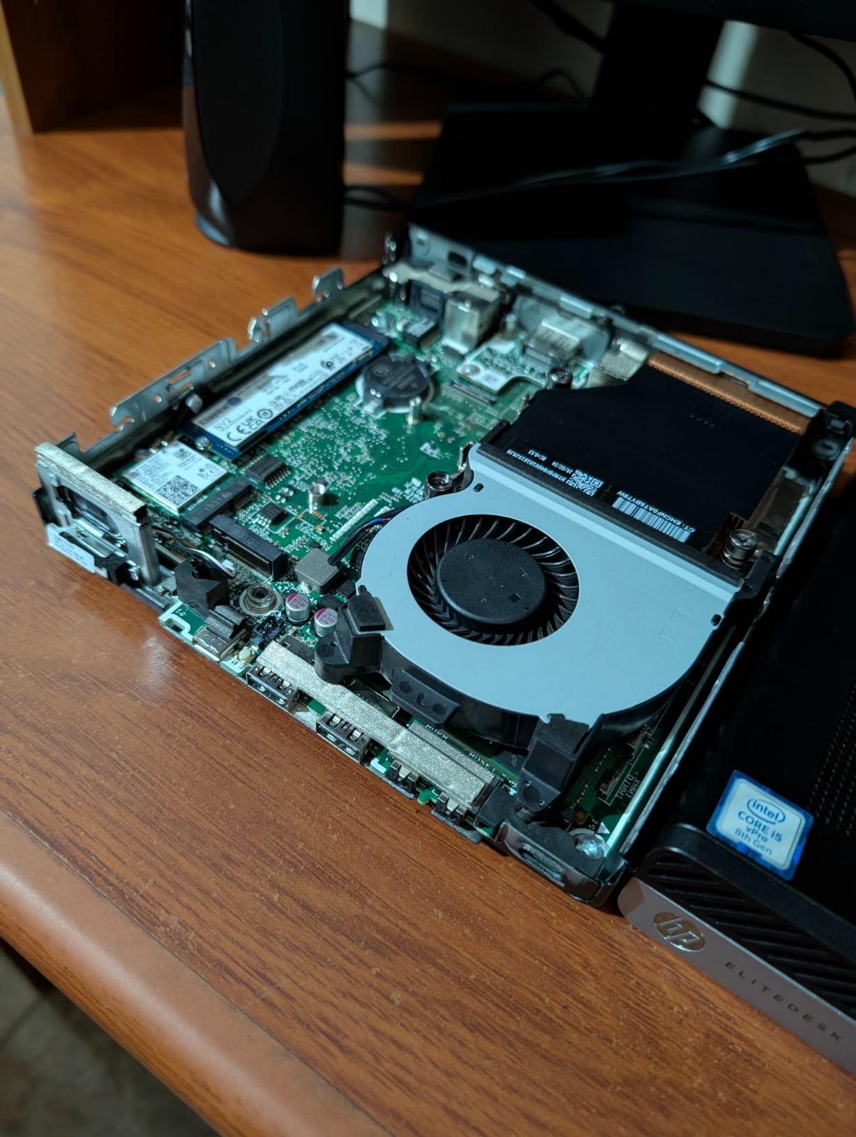 HP EliteDesk 800 G4 Mini Tiny Business PC, Intel Hexa-Core i5-8500T up to 3.5GHz, 16GB DDR4 RAM, 256GB NVMe SSD, Dual Monitor Support, WiFi, Bluetooth, HDMI, DisplayPort, Windows 11 64-bit (Renewed) customer photo 1