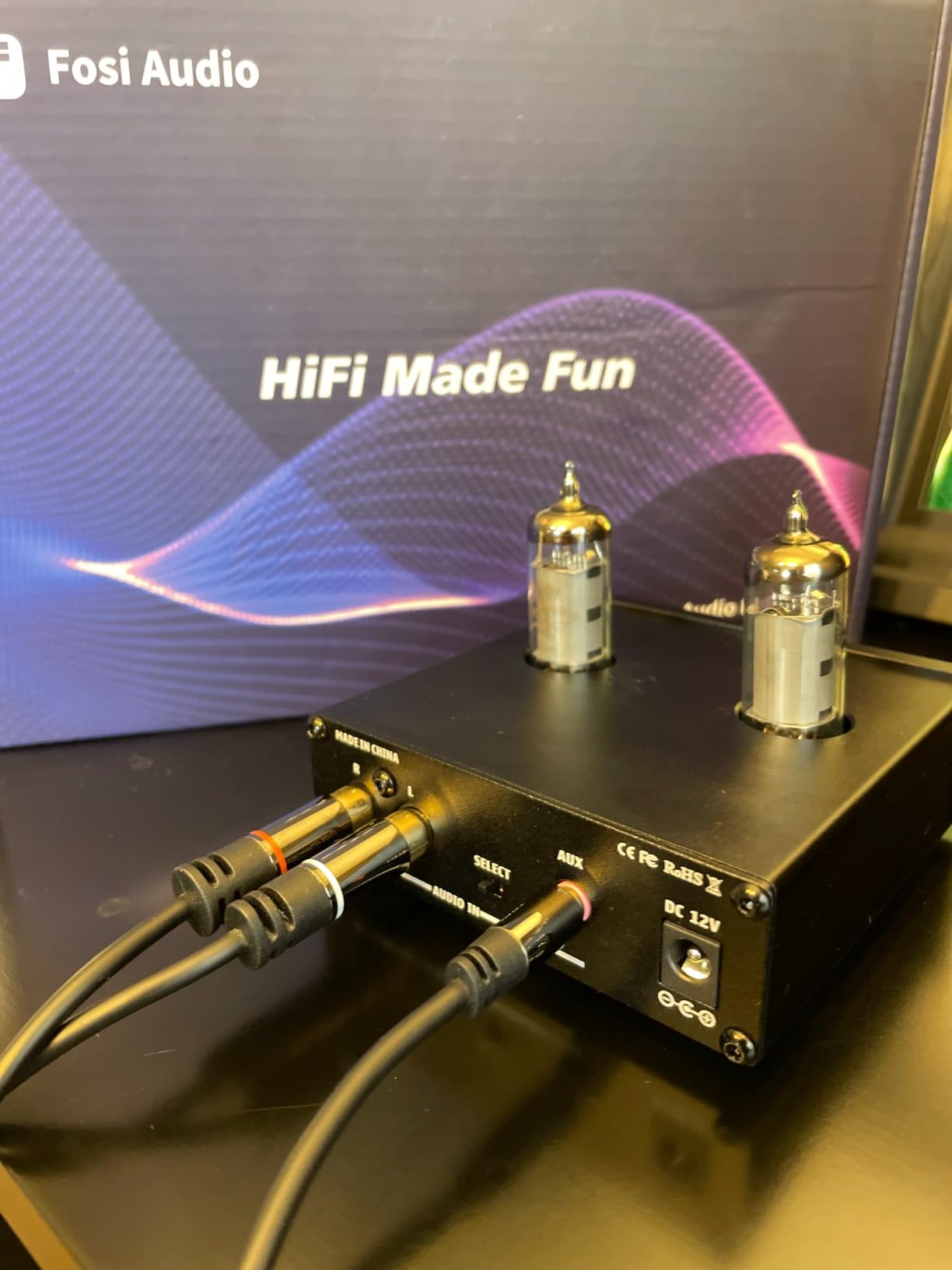 Fosi Audio P2 Headphone Amplifier Vacuum Tube Headphone Amp Mini Hi-Fi Stereo Audio with Low Ground Noise Output Protection customer photo 1