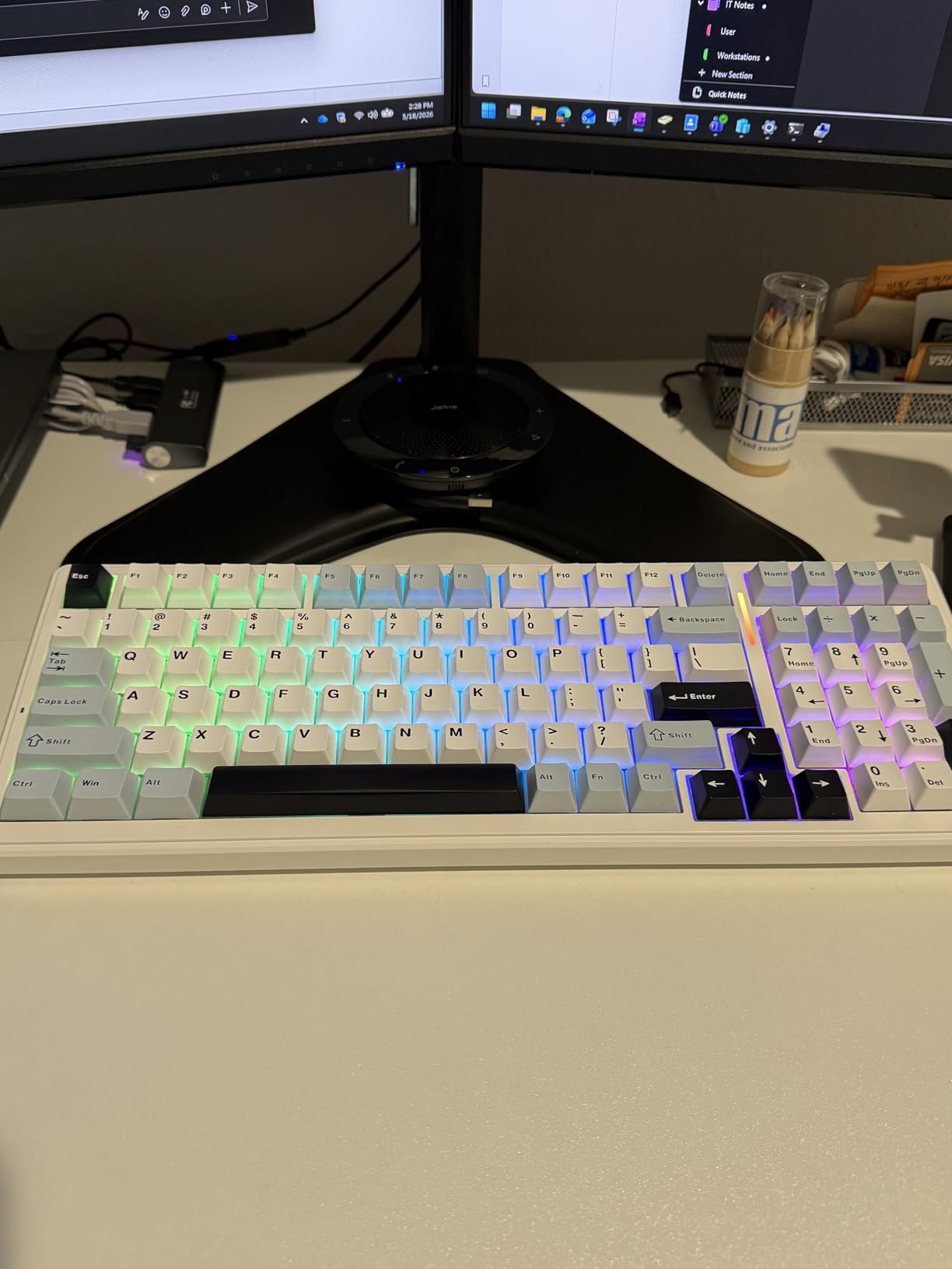 AULA F99 Wireless Mechanical Keyboard, Tri-Mode BT5.0/2.4GHz/USB-C Hot Swappable Custom Keyboard, Pre-lubed Linear Switches, RGB Backlit Computer Gaming Keyboards for PC/Tablet/PS/Xbox customer photo 1