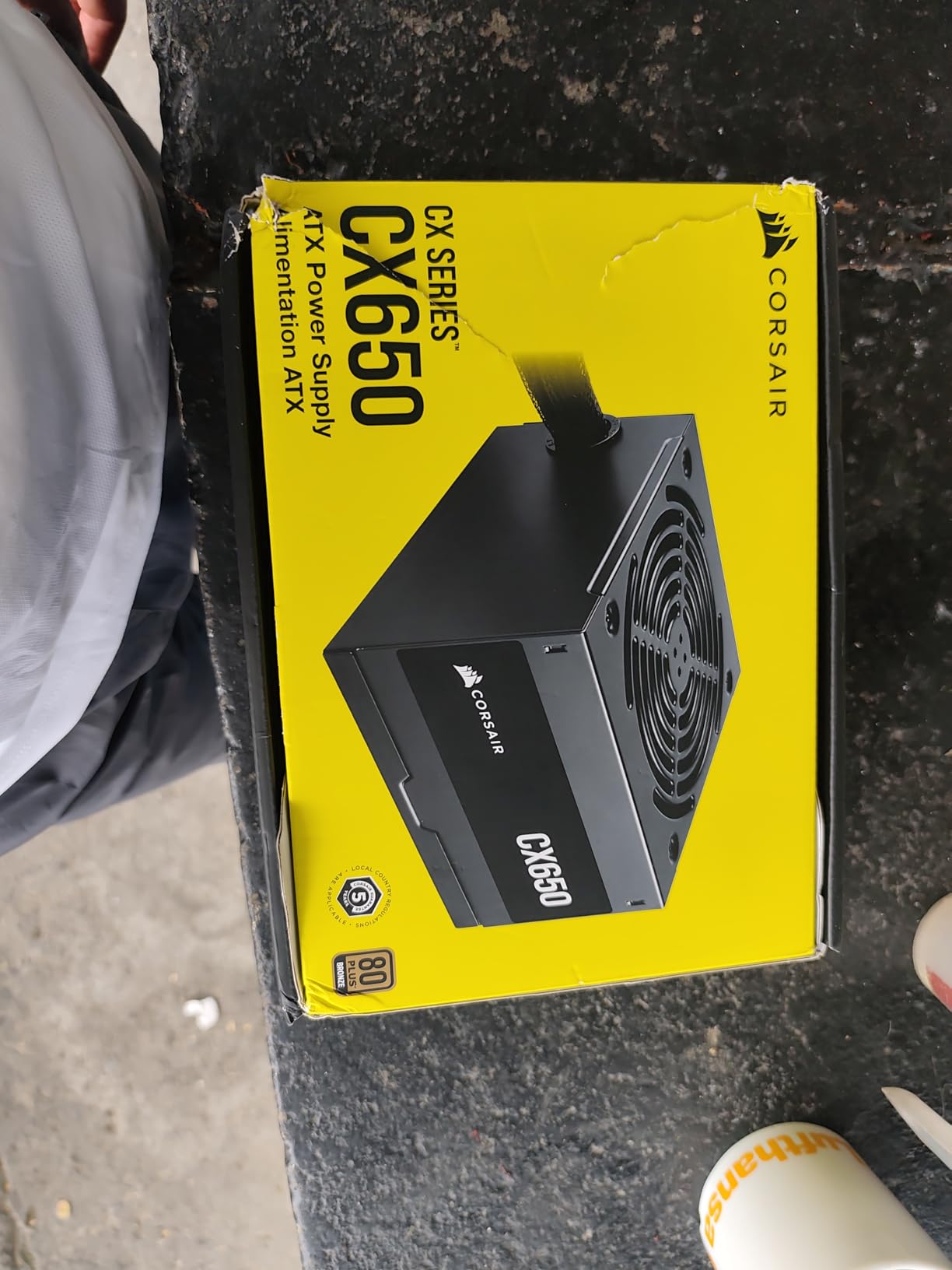 Corsair CX650 80 Plus Bronze Non Modular Low-Noise ATX 650 Watt Power Supply - Black customer photo 1