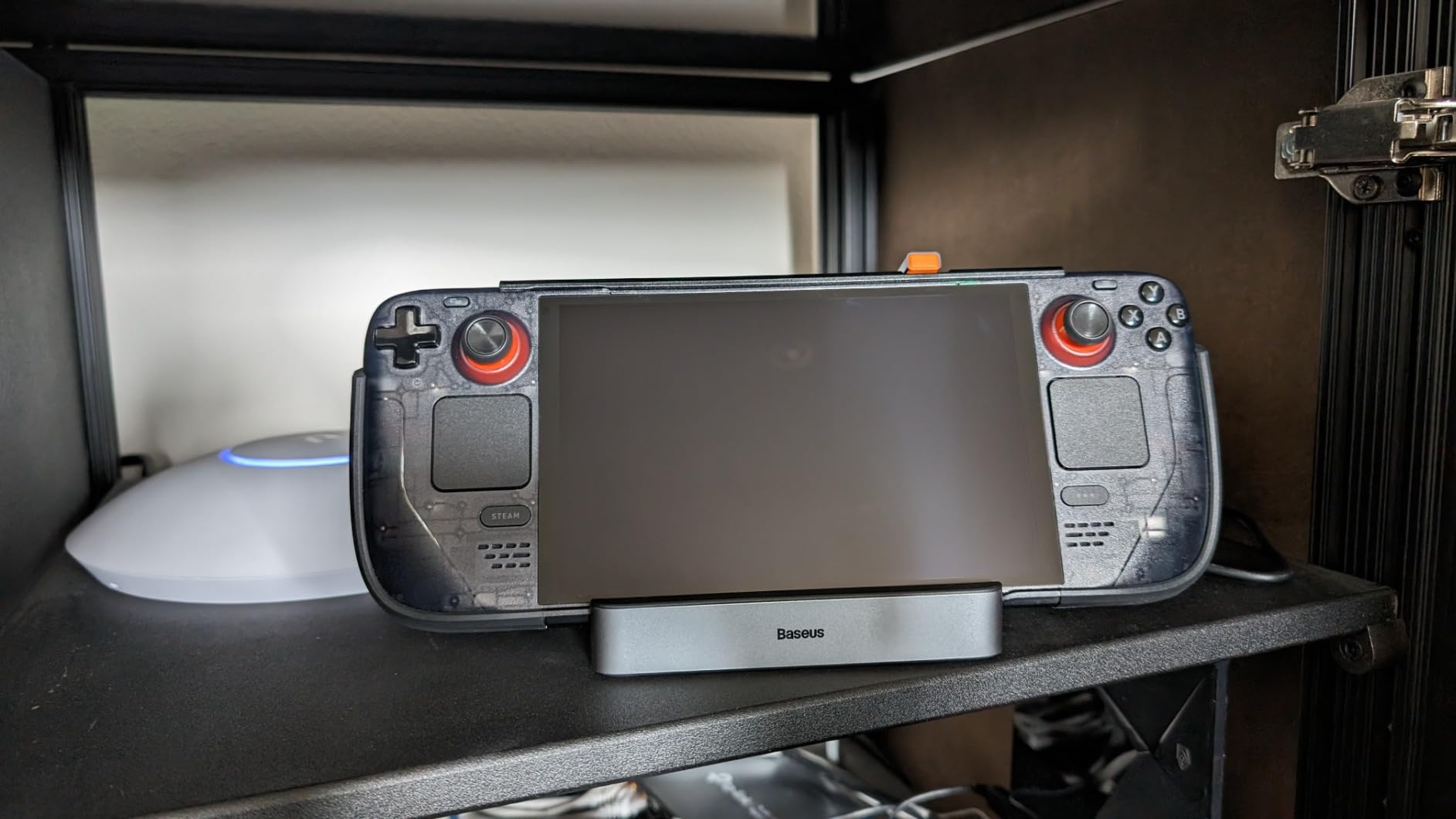 Steam Deck Dock, Baseus 6-in-1 Docking Station for Steam Deck/ROG Ally X/Legion Go with HDMI 2.0 4K@60Hz, Gigabit Ethernet, Adjustable Stand Design, 100W PD and 3 USB-A 3.0 Ports customer photo 2
