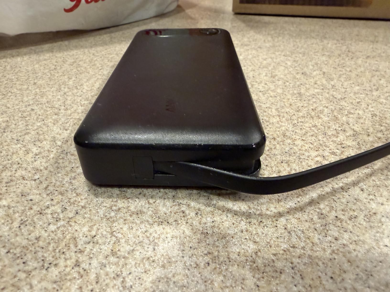 Anker Power Bank, 20,000mAh Travel Essential, Built-in USB-C Cable(Black) customer photo 2