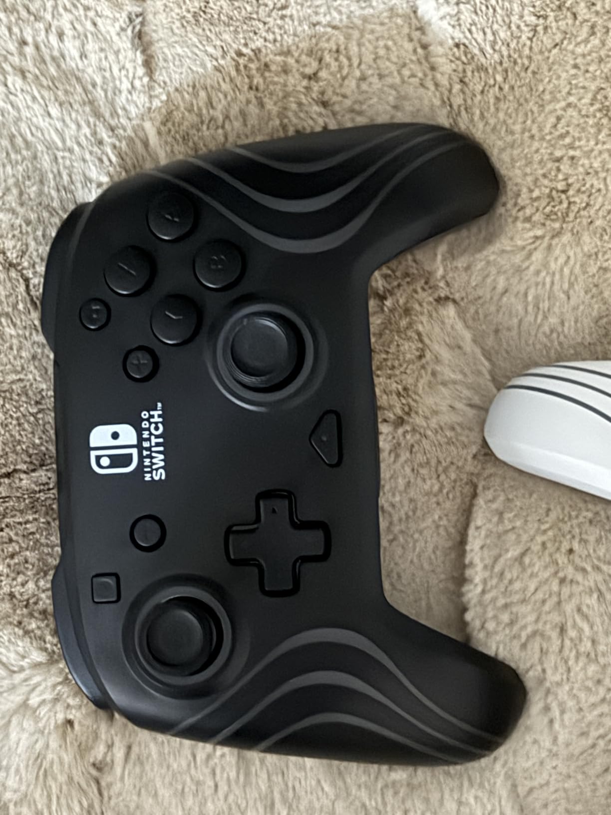 PDP Gaming Afterglow Wave Wireless Nintendo Switch Pro Controller - Officially Licensed, Nintendo Switch 2, Switch Lite/OLED, RGB LED Customization, App Controls, Rechargeable Battery Power - Purple customer photo 2
