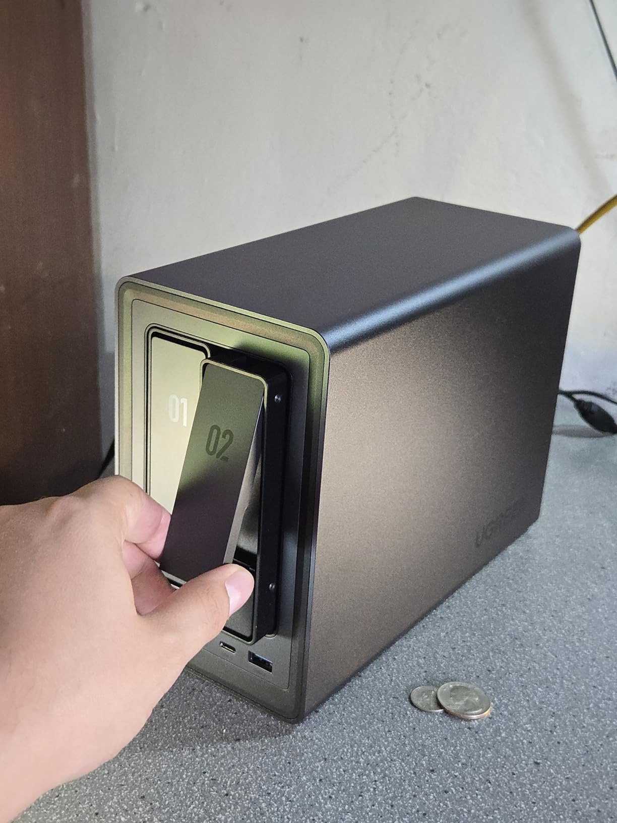 UGREEN NAS DXP2800 2-Bay, Ideal for Advanced Home Users, Remote Workers | Intel N100 Quad-Core CPU, 8GB DDR5 RAM, 2.5GbE, 2X M.2 NVMe Slots, 4K HDMI, Desktop NAS (Diskless) customer photo 2